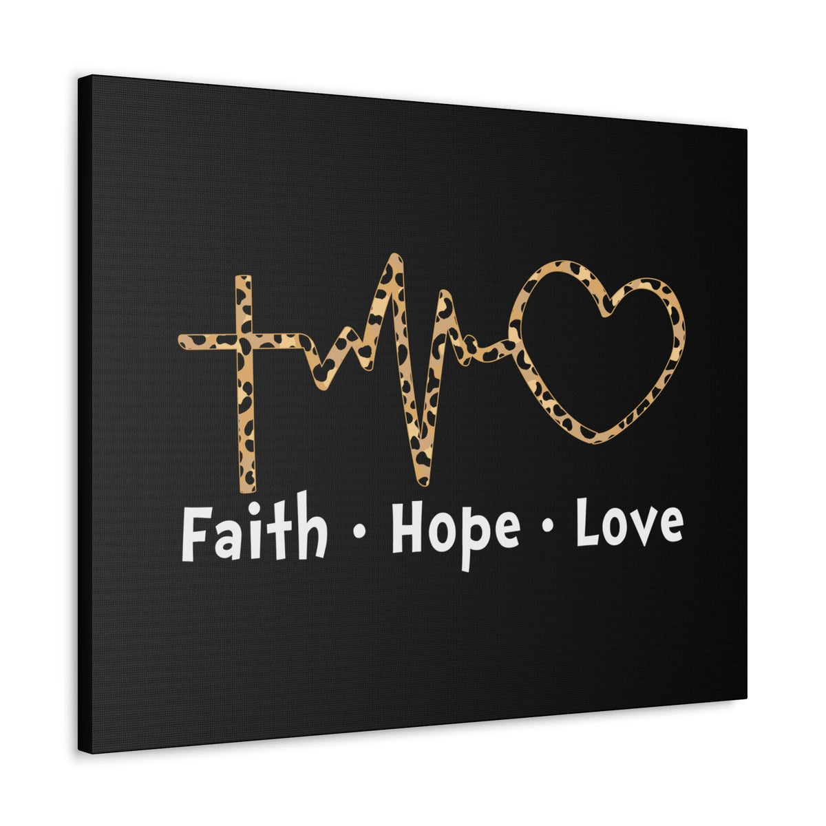 Scripture Walls Faith, Hope, Love 1 Corinthians 13:13 Heartbeart Christian Wall Art Bible Verse Print Ready to Hang Unframed-Express Your Love Gifts