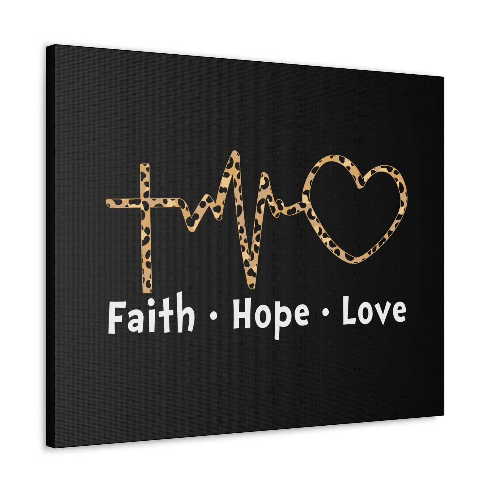 Scripture Walls Faith, Hope, Love 1 Corinthians 13:13 Heartbeart Christian Wall Art Bible Verse Print Ready to Hang Unframed-Express Your Love Gifts