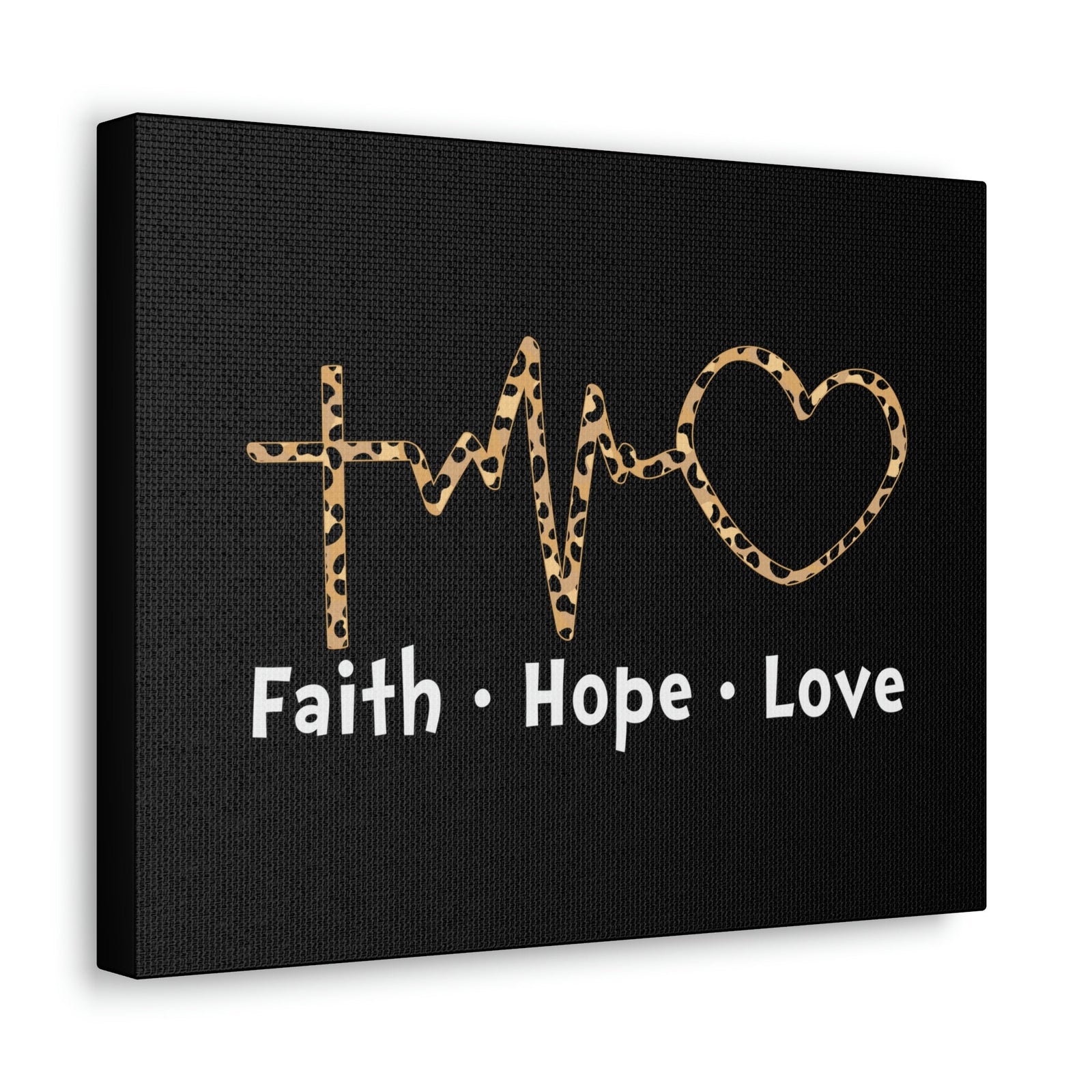 Scripture Walls Faith, Hope, Love 1 Corinthians 13:13 Heartbeart Christian Wall Art Bible Verse Print Ready to Hang Unframed-Express Your Love Gifts