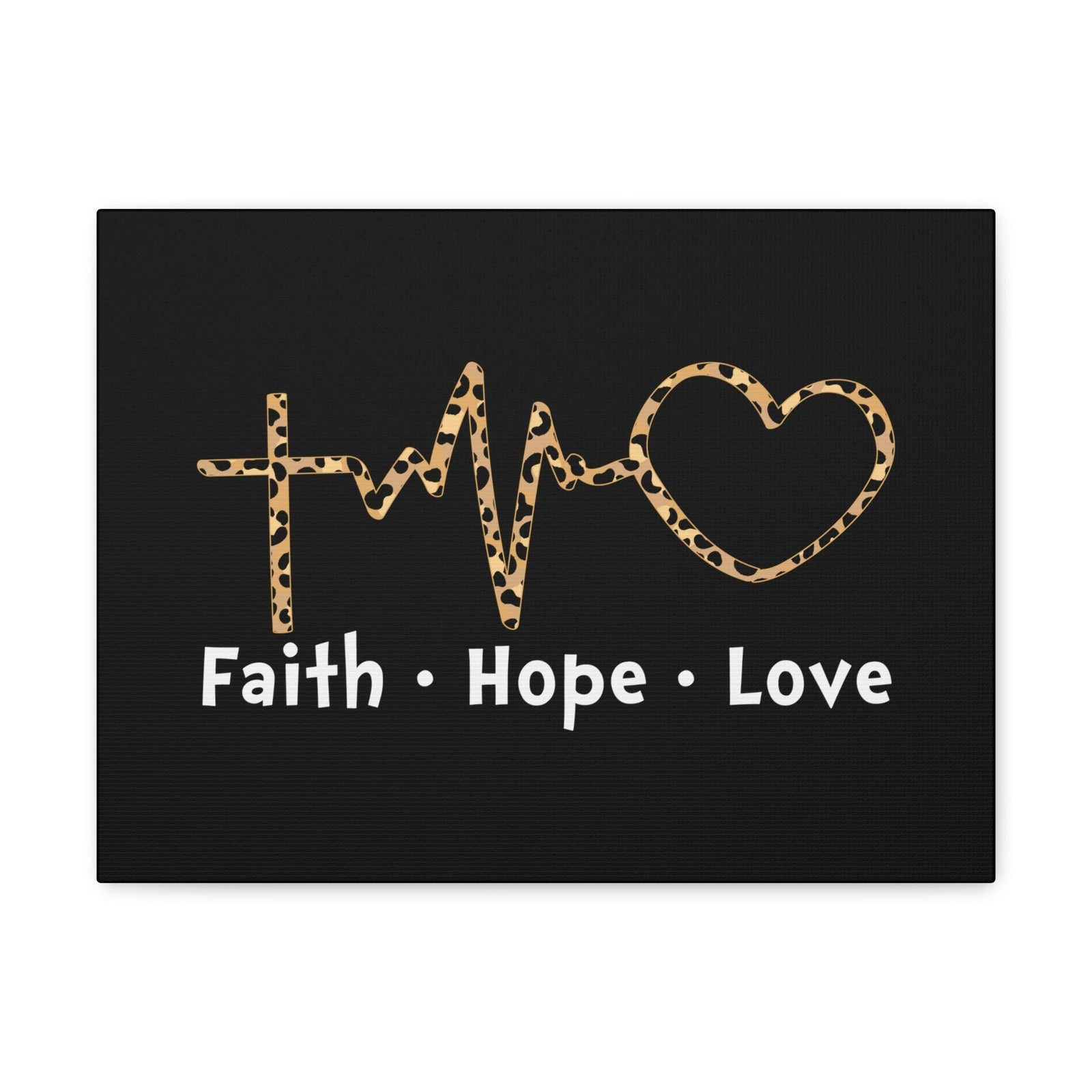 Scripture Walls Faith, Hope, Love 1 Corinthians 13:13 Heartbeart Christian Wall Art Bible Verse Print Ready to Hang Unframed-Express Your Love Gifts