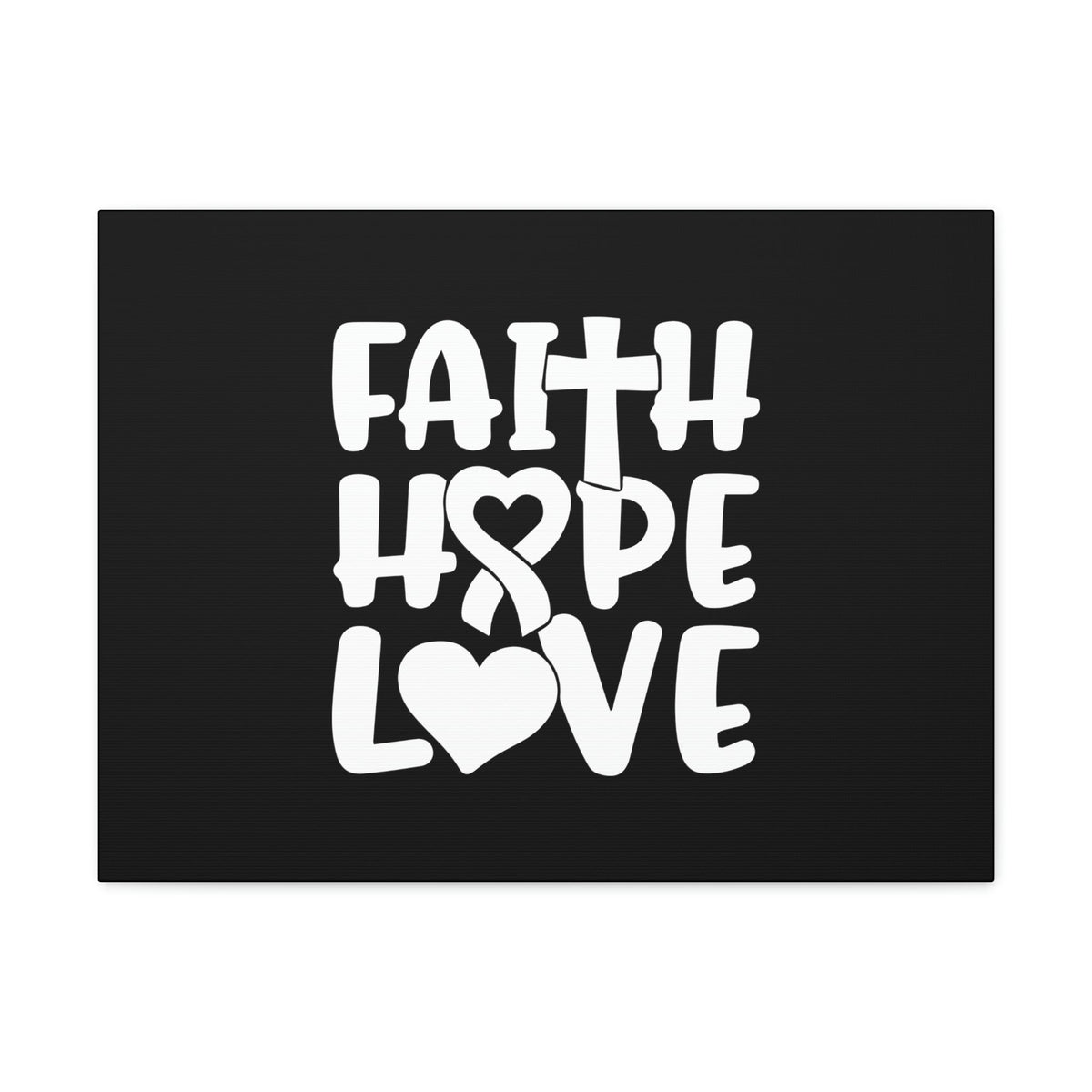 Scripture Walls Faith, Hope, Love 1 Corinthians 13:13 Ribbon Christian Wall Art Bible Verse Print Ready to Hang Unframed-Express Your Love Gifts