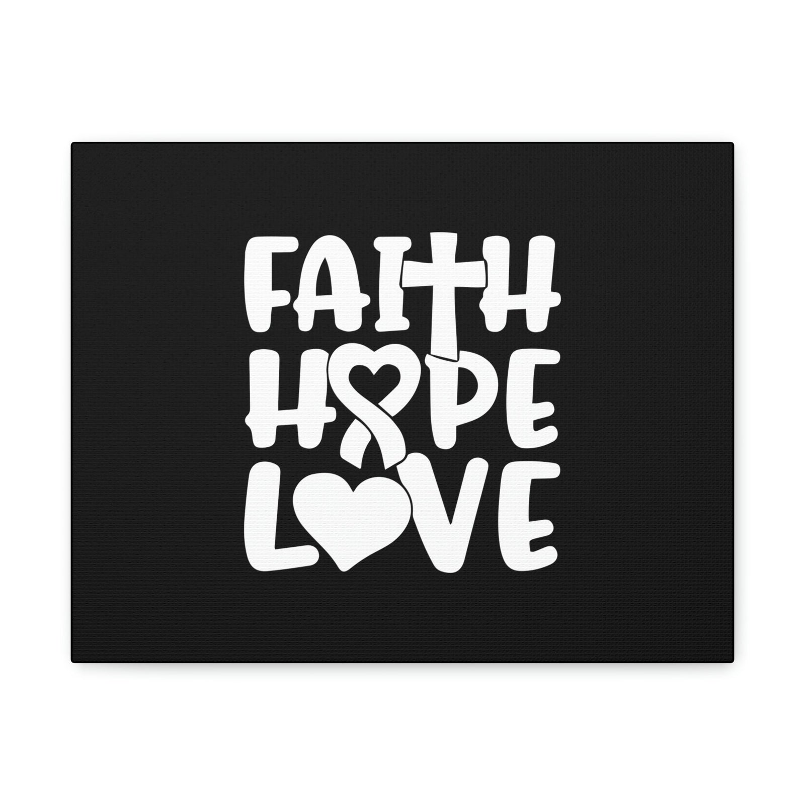 Scripture Walls Faith, Hope, Love 1 Corinthians 13:13 Ribbon Christian Wall Art Bible Verse Print Ready to Hang Unframed-Express Your Love Gifts