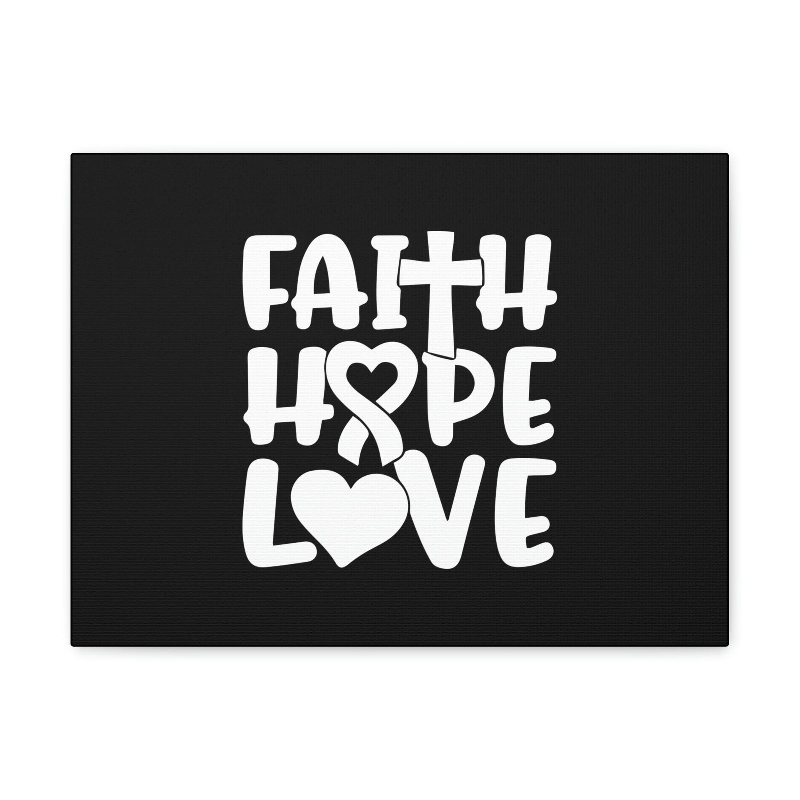 Scripture Walls Faith, Hope, Love 1 Corinthians 13:13 Ribbon Christian Wall Art Bible Verse Print Ready to Hang Unframed-Express Your Love Gifts