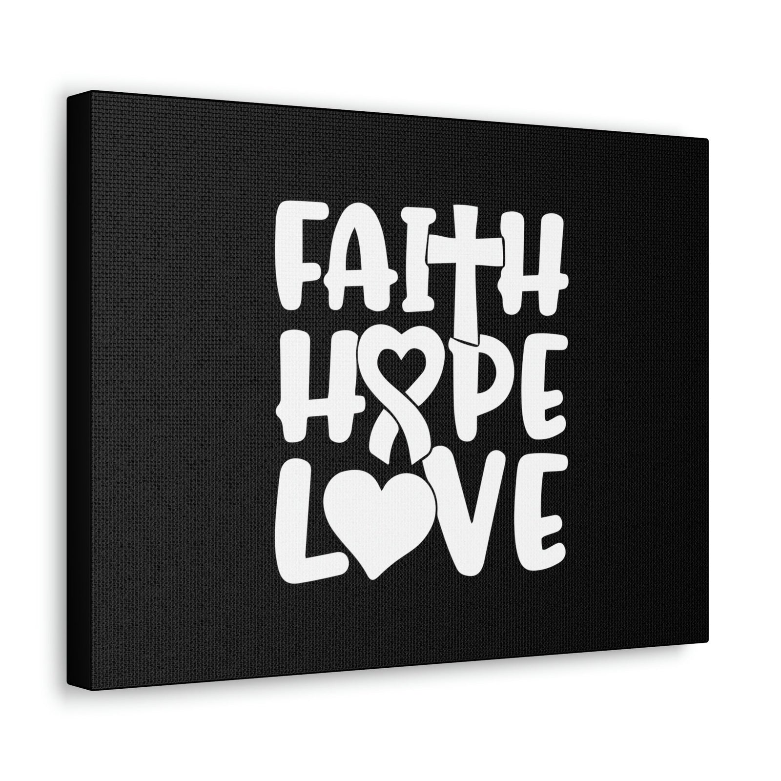 Scripture Walls Faith, Hope, Love 1 Corinthians 13:13 Ribbon Christian Wall Art Bible Verse Print Ready to Hang Unframed-Express Your Love Gifts