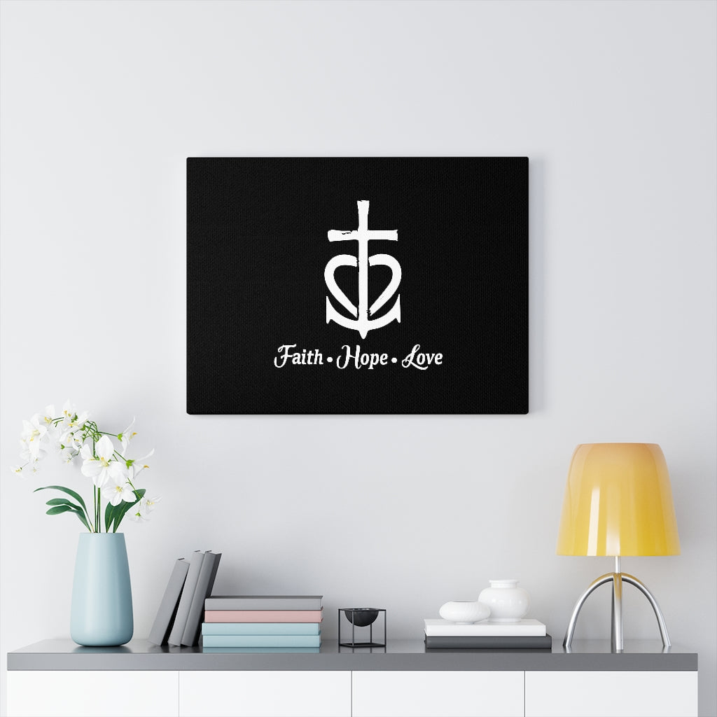 Scripture Walls Faith Hope Love Cross Bible Verse Canvas Christian Wall Art Ready to Hang Unframed-Express Your Love Gifts