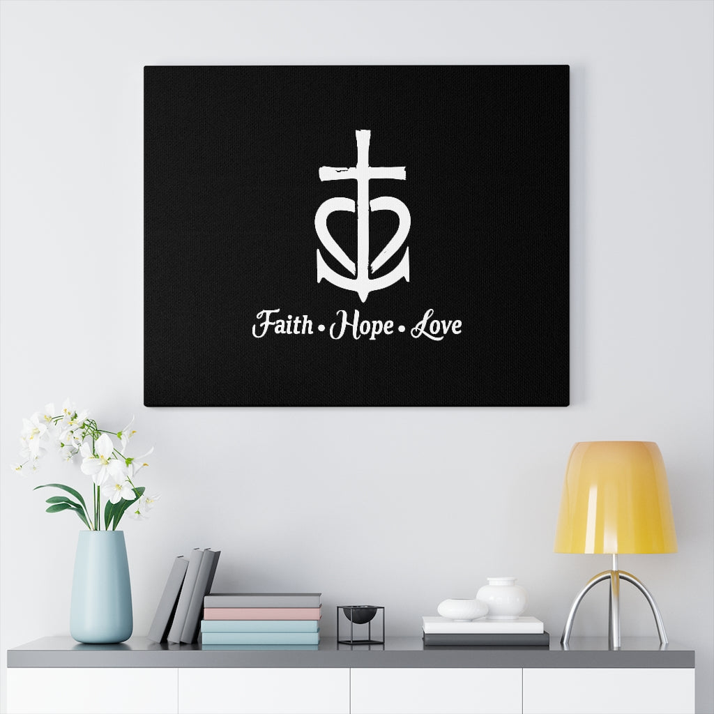 Scripture Walls Faith Hope Love Cross Bible Verse Canvas Christian Wall Art Ready to Hang Unframed-Express Your Love Gifts