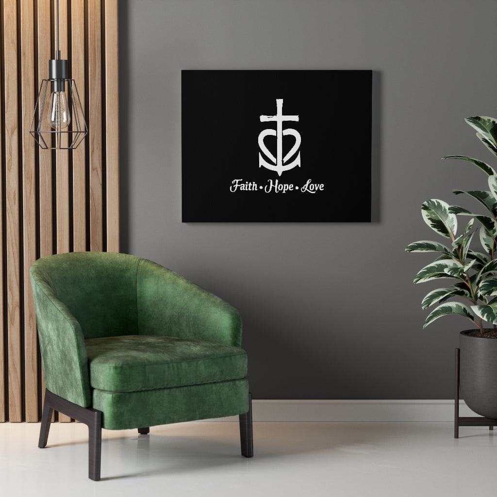 Scripture Walls Faith Hope Love Cross Bible Verse Canvas Christian Wall Art Ready to Hang Unframed-Express Your Love Gifts