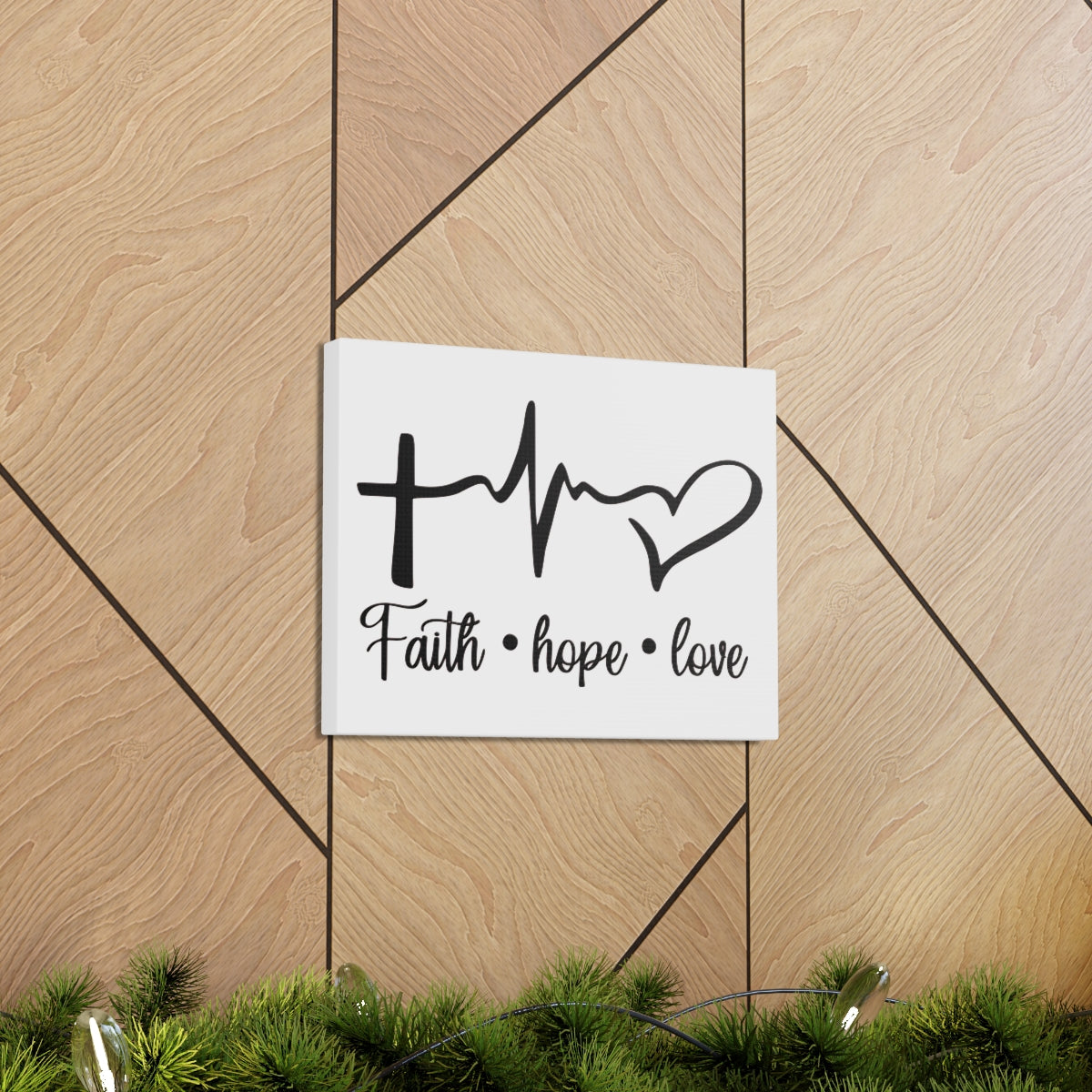 Scripture Walls Faith Hope Love Ephesians 4:5 Christian Wall Art Print Ready to Hang Unframed-Express Your Love Gifts