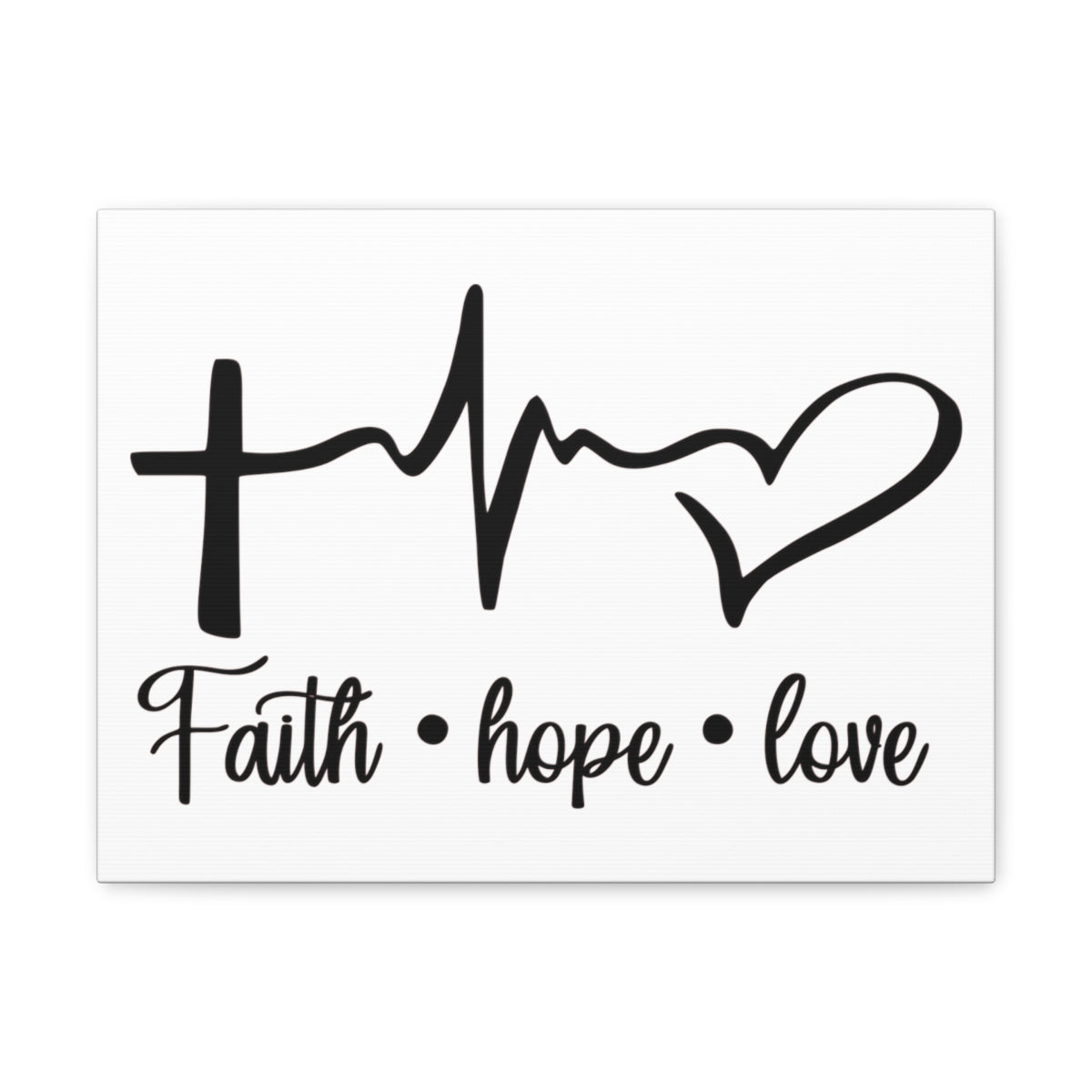 Scripture Walls Faith Hope Love Ephesians 4:5 Christian Wall Art Print Ready to Hang Unframed-Express Your Love Gifts