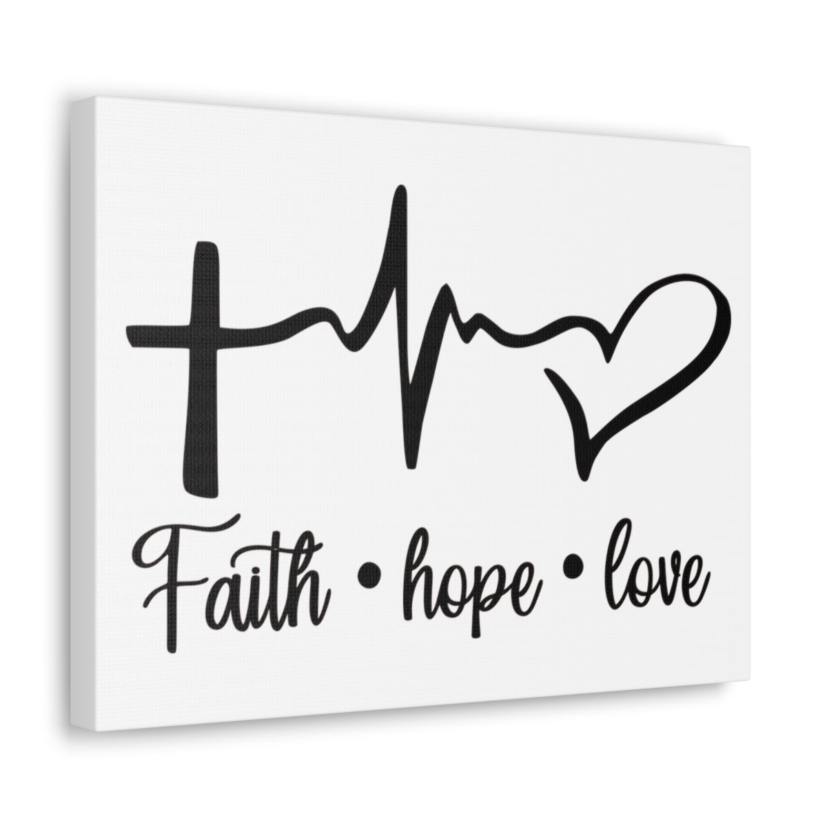Scripture Walls Faith Hope Love Ephesians 4:5 Christian Wall Art Print Ready to Hang Unframed-Express Your Love Gifts