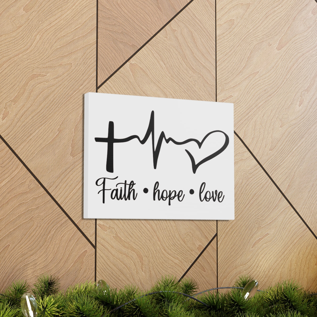 Scripture Walls Faith Hope Love Ephesians 4:5 Christian Wall Art Print Ready to Hang Unframed-Express Your Love Gifts