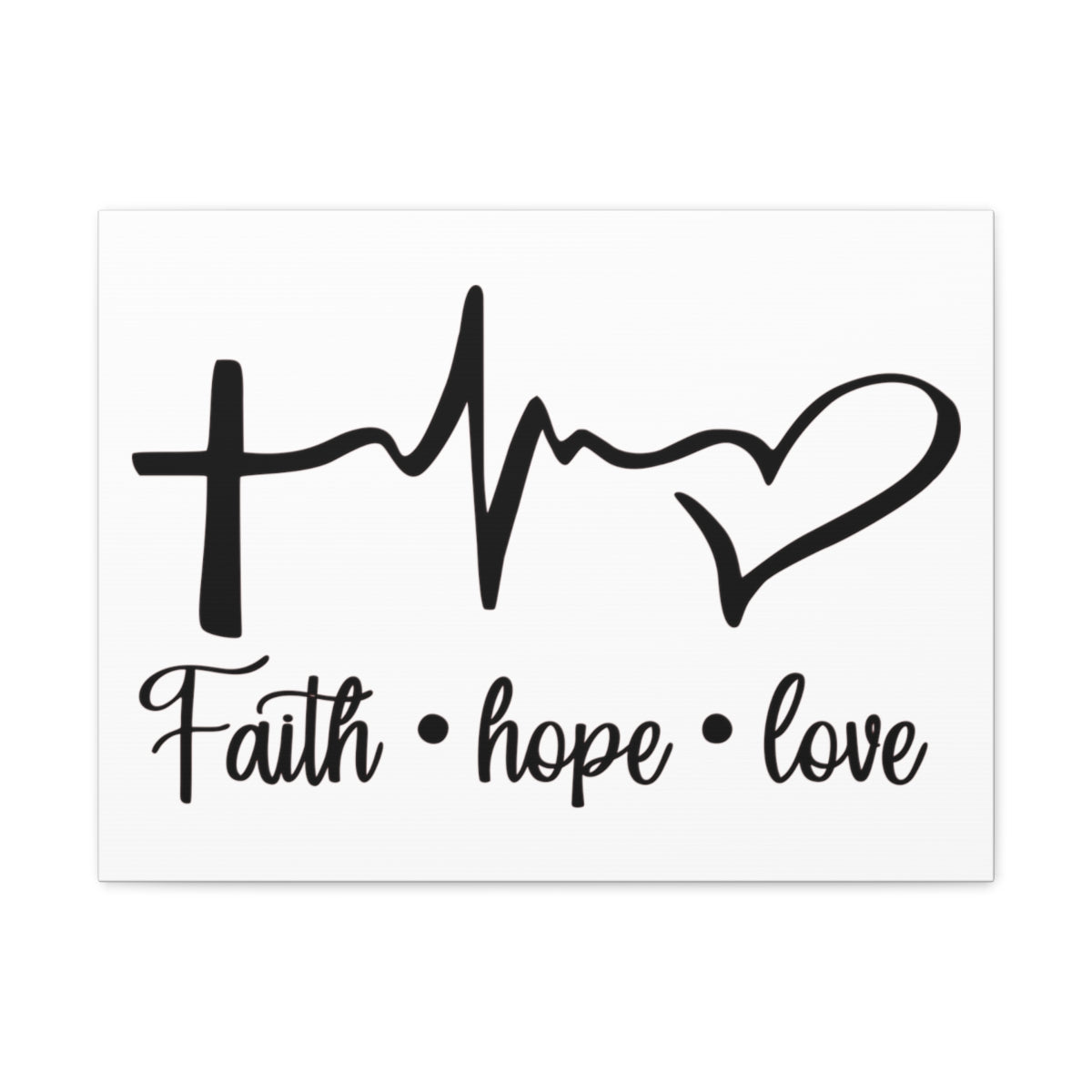 Scripture Walls Faith Hope Love Ephesians 4:5 Christian Wall Art Print Ready to Hang Unframed-Express Your Love Gifts