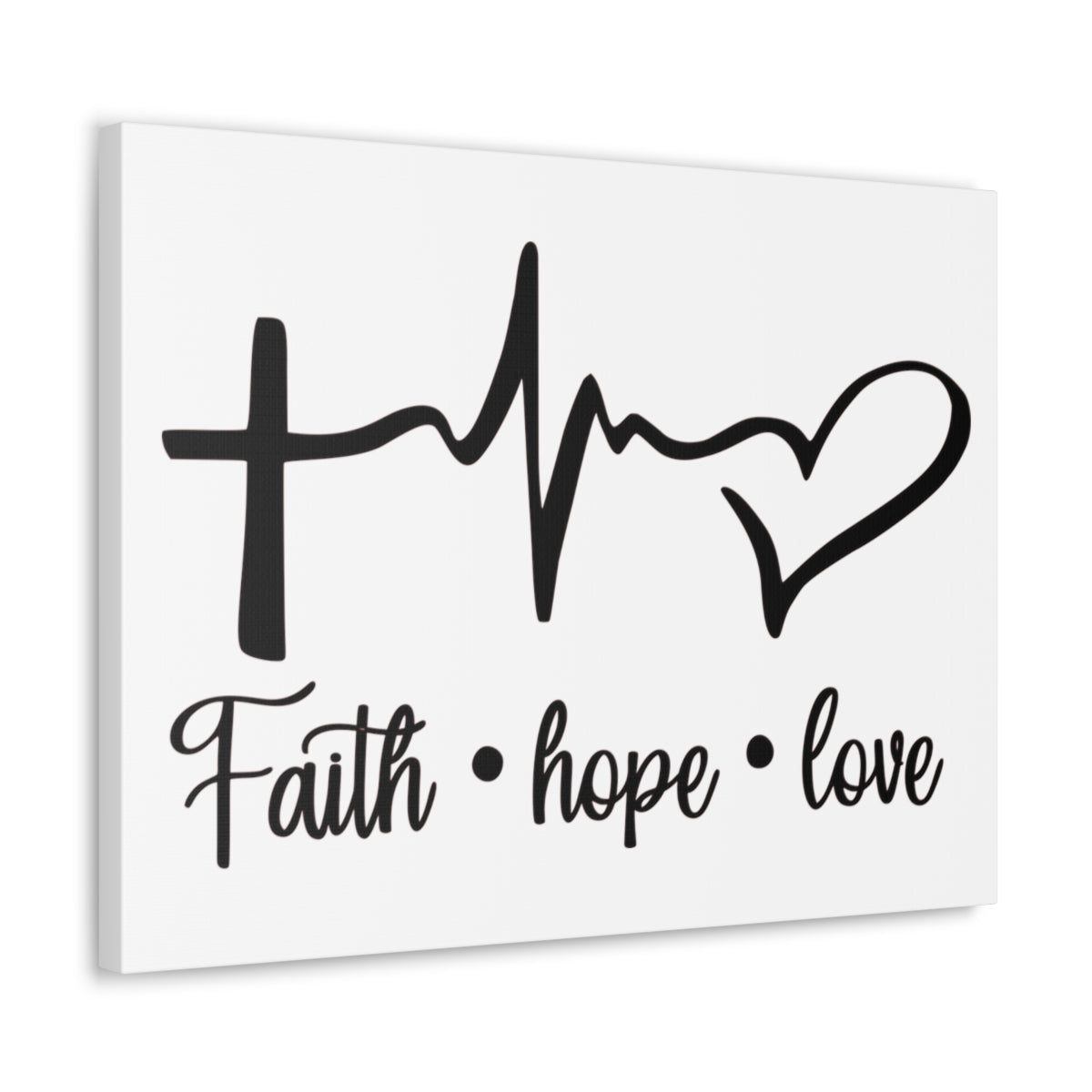 Scripture Walls Faith Hope Love Ephesians 4:5 Christian Wall Art Print Ready to Hang Unframed-Express Your Love Gifts