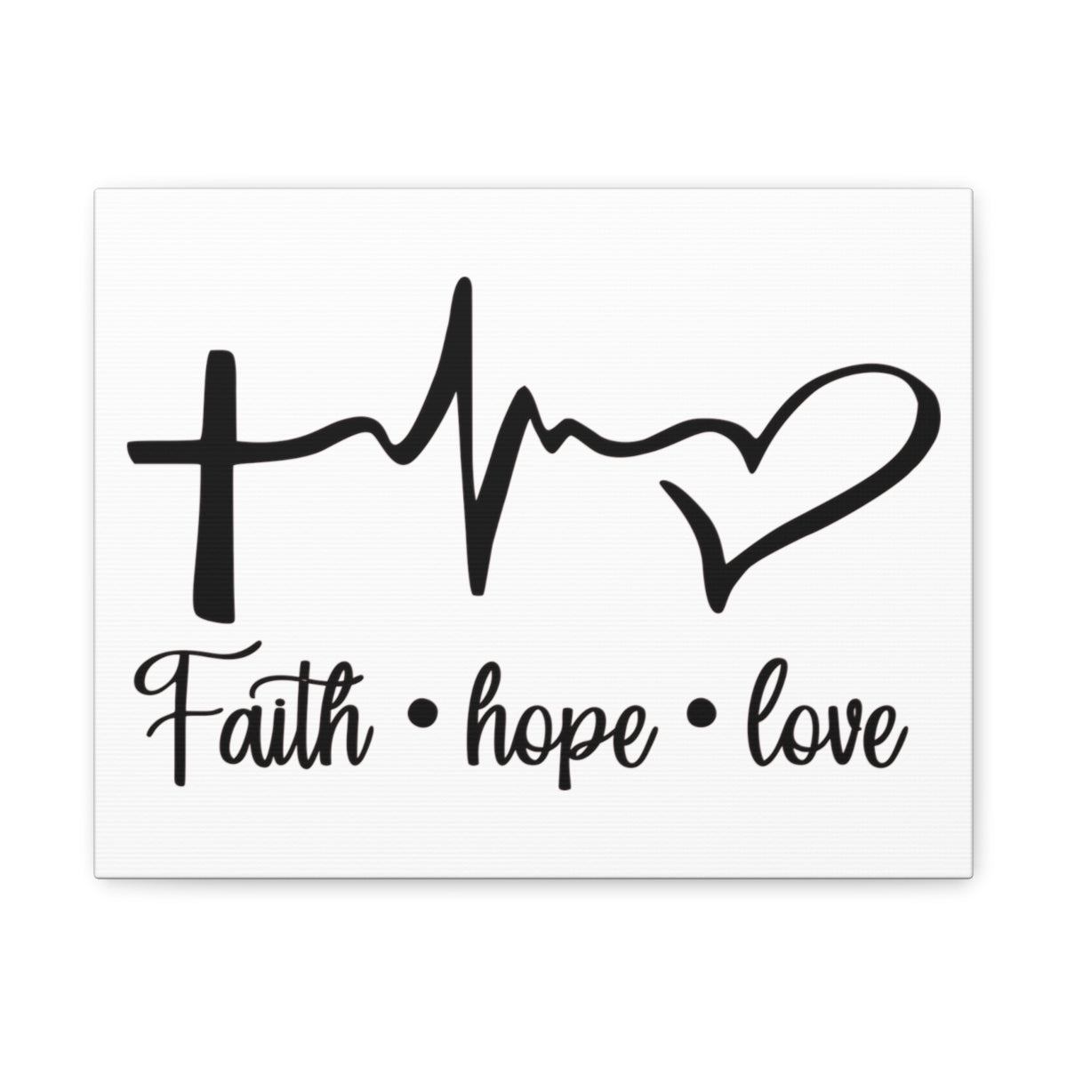 Scripture Walls Faith Hope Love Ephesians 4:5 Christian Wall Art Print Ready to Hang Unframed-Express Your Love Gifts