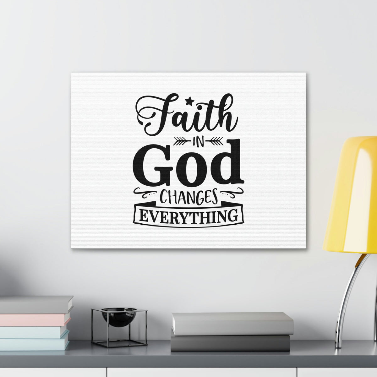 Scripture Walls Faith In God 2 Corinthians 5:17 White Arrow Christian Wall Art Bible Verse Print Ready to Hang Unframed-Express Your Love Gifts
