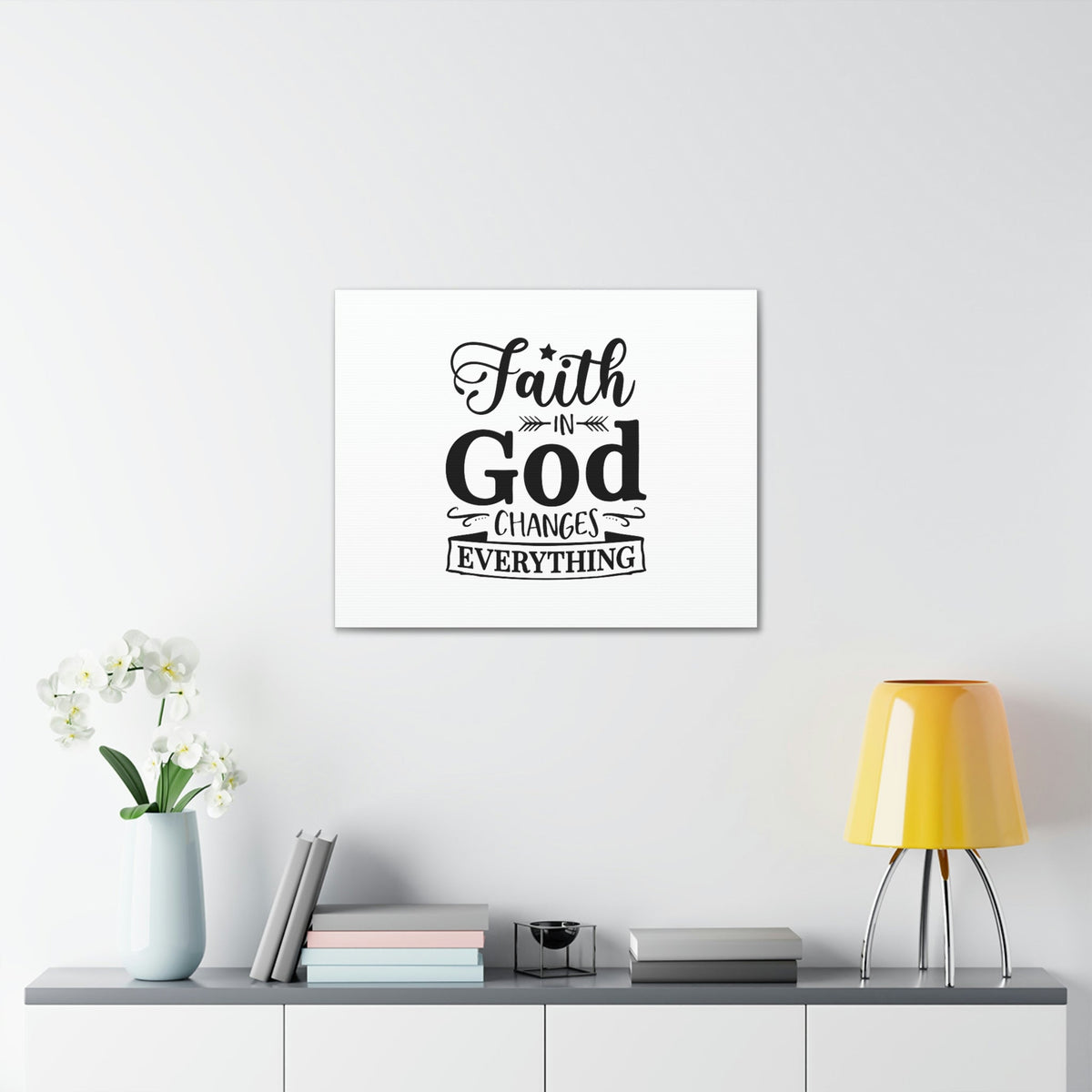 Scripture Walls Faith In God 2 Corinthians 5:17 White Arrow Christian Wall Art Bible Verse Print Ready to Hang Unframed-Express Your Love Gifts