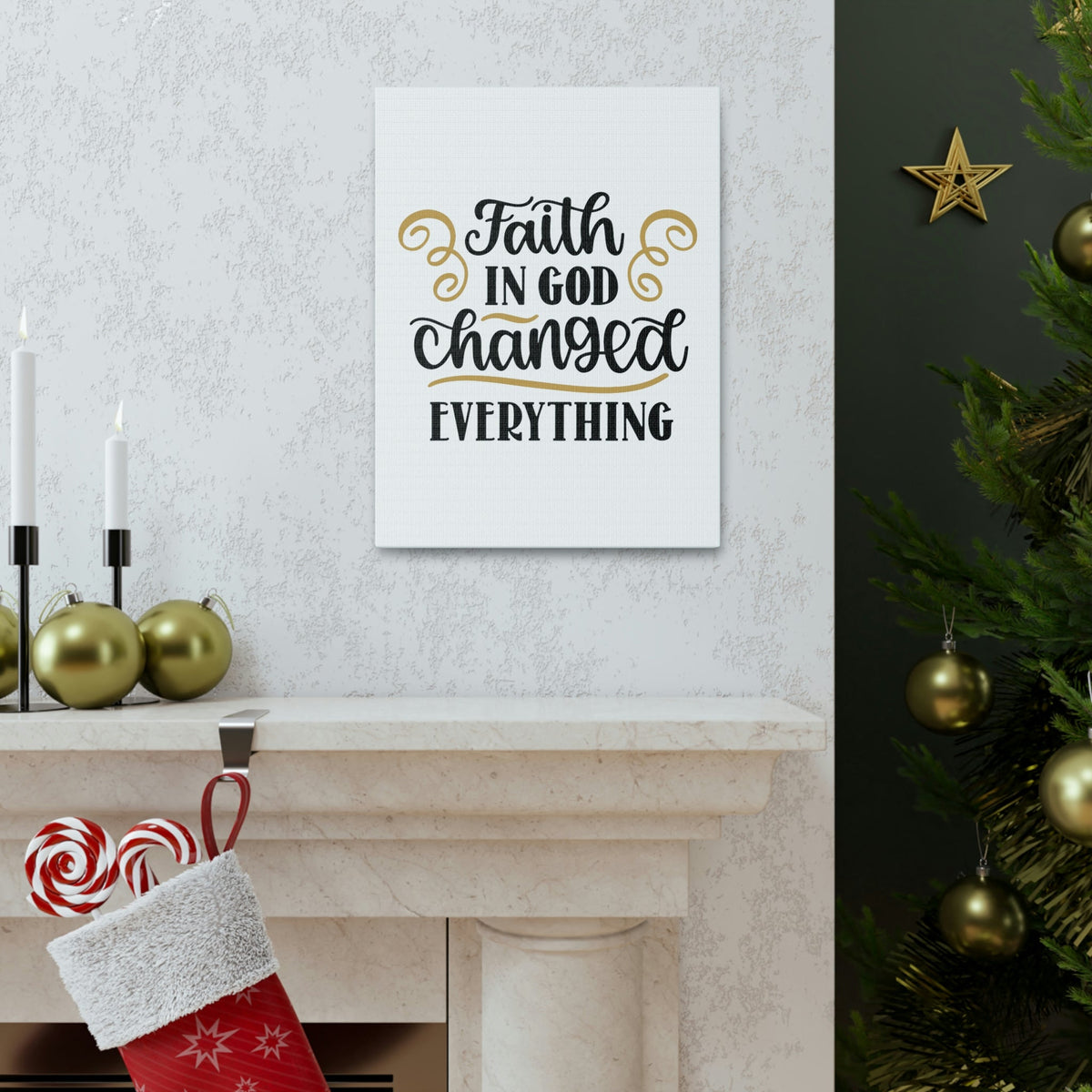 Scripture Walls Faith In God 2 Corinthians 5:7 Christian Wall Art Bible Verse Print Ready to Hang Unframed-Express Your Love Gifts