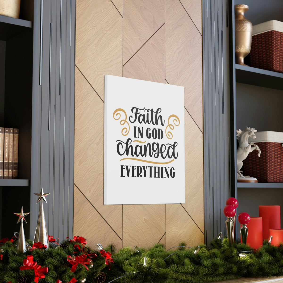 Scripture Walls Faith In God 2 Corinthians 5:7 Christian Wall Art Bible Verse Print Ready to Hang Unframed-Express Your Love Gifts