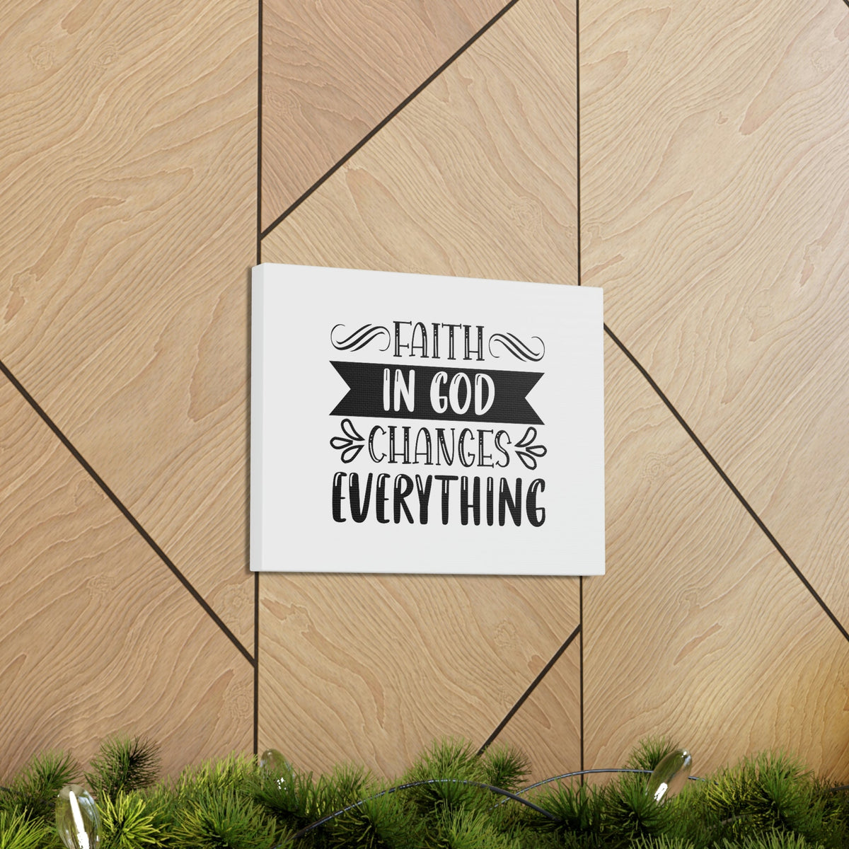 Scripture Walls Faith In God Changes Everything 2 Corinthians 5:17 Christian Wall Art Bible Verse Print Ready to Hang Unframed-Express Your Love Gifts