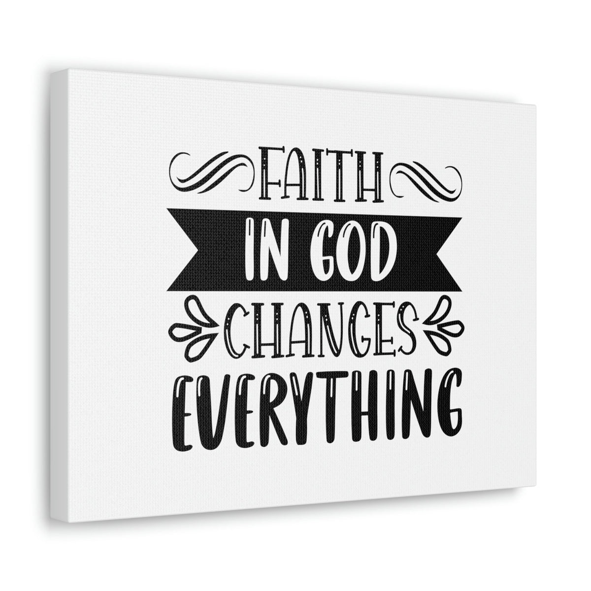 Scripture Walls Faith In God Changes Everything 2 Corinthians 5:17 Christian Wall Art Bible Verse Print Ready to Hang Unframed-Express Your Love Gifts