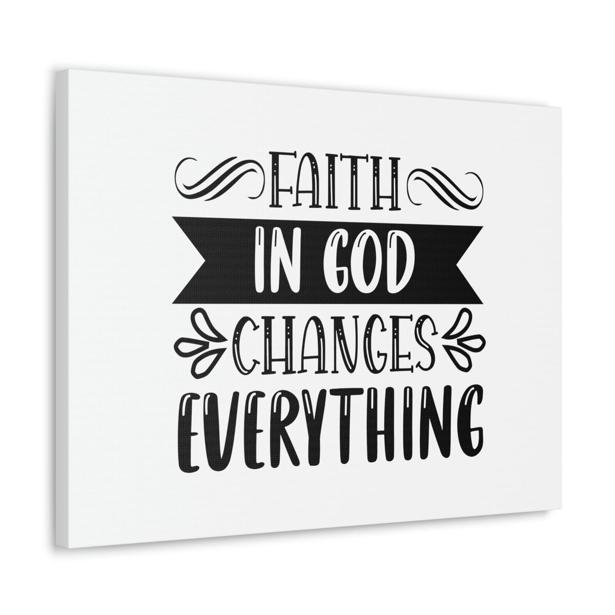 Scripture Walls Faith In God Changes Everything 2 Corinthians 5:17 Christian Wall Art Bible Verse Print Ready to Hang Unframed-Express Your Love Gifts