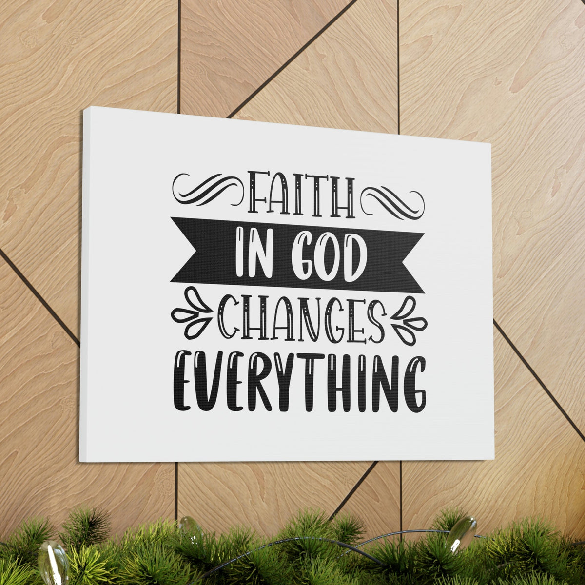 Scripture Walls Faith In God Changes Everything 2 Corinthians 5:17 Christian Wall Art Bible Verse Print Ready to Hang Unframed-Express Your Love Gifts