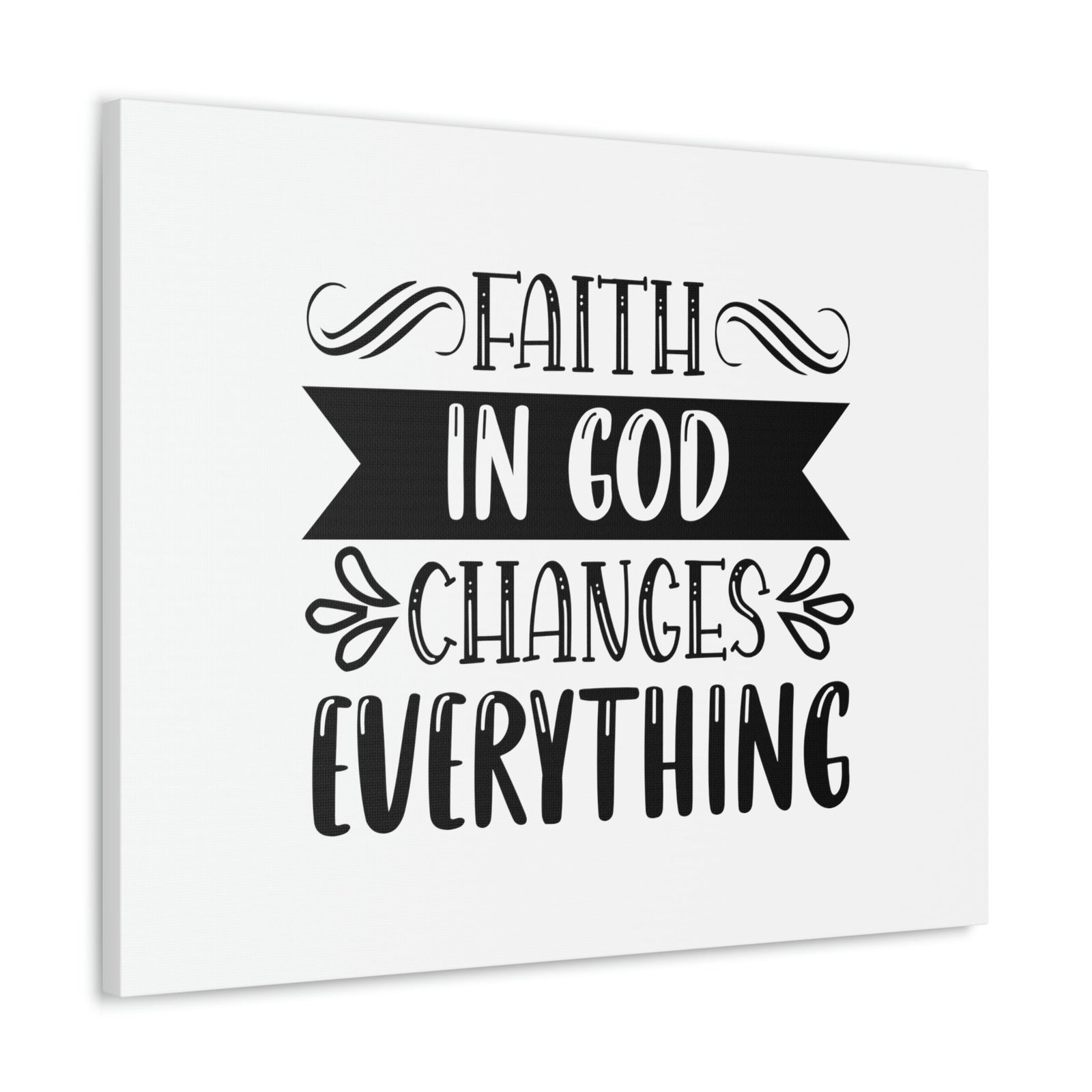 Scripture Walls Faith In God Changes Everything 2 Corinthians 5:17 Christian Wall Art Bible Verse Print Ready to Hang Unframed-Express Your Love Gifts