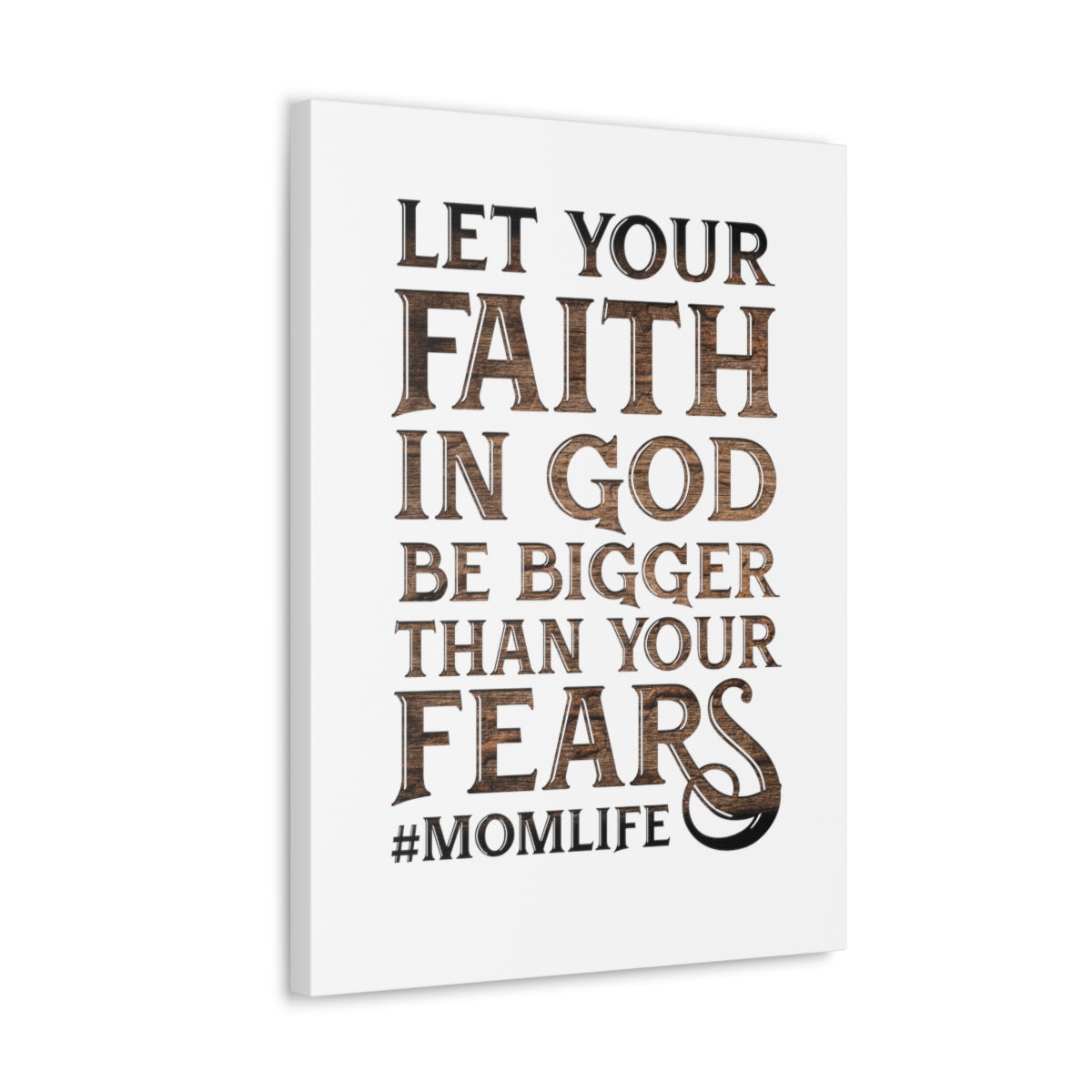 Scripture Walls Faith In God Hebrews 13:6 Wood Christian Wall Art Bible Verse Print Ready to Hang Unframed-Express Your Love Gifts