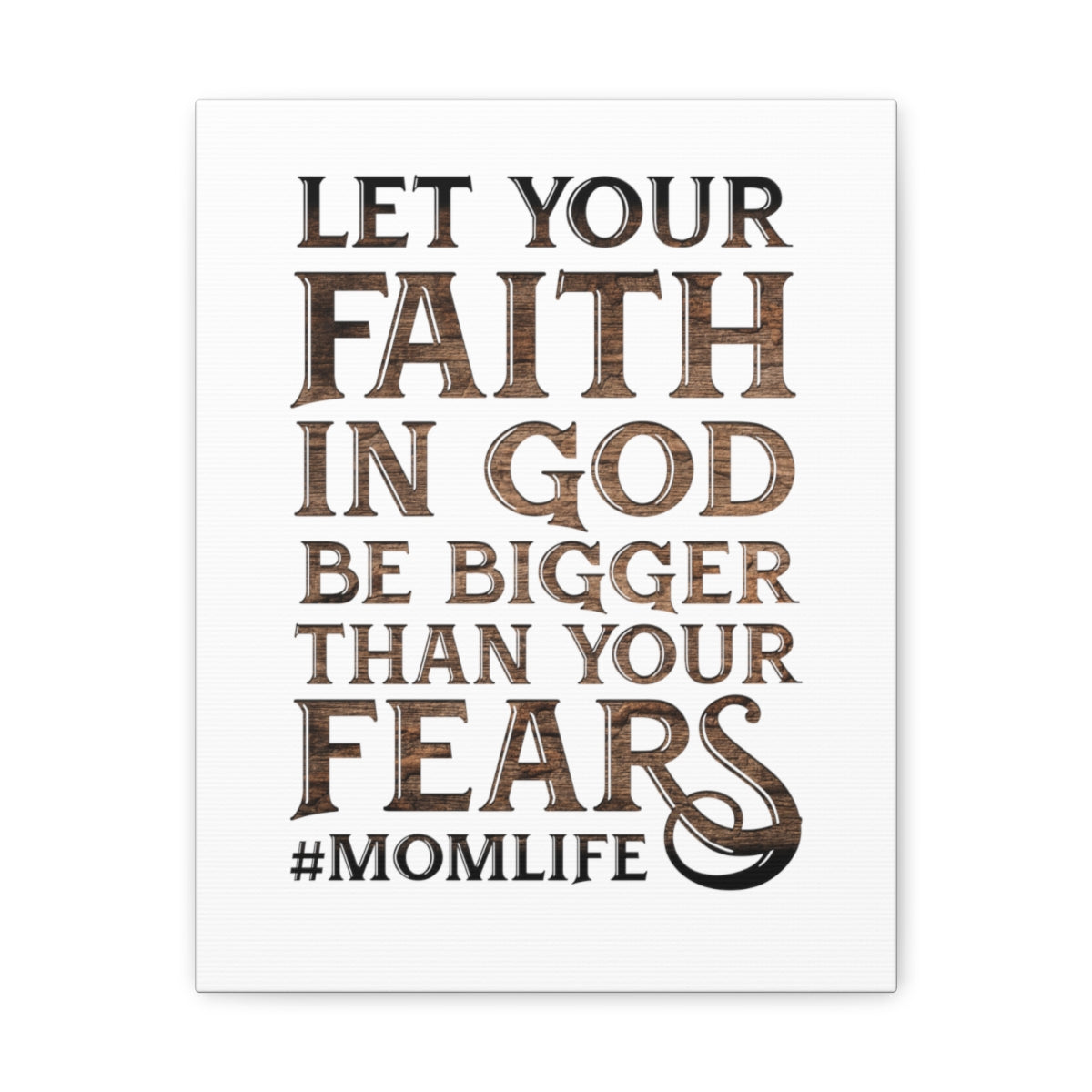 Scripture Walls Faith In God Hebrews 13:6 Wood Christian Wall Art Bible Verse Print Ready to Hang Unframed-Express Your Love Gifts