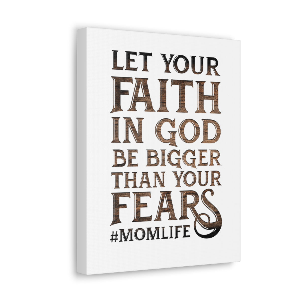 Scripture Walls Faith In God Hebrews 13:6 Wood Christian Wall Art Bible Verse Print Ready to Hang Unframed-Express Your Love Gifts