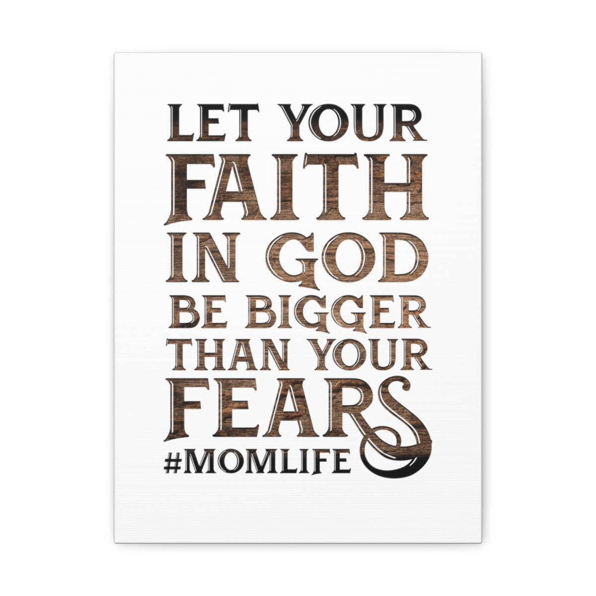 Scripture Walls Faith In God Hebrews 13:6 Wood Christian Wall Art Bible Verse Print Ready to Hang Unframed-Express Your Love Gifts