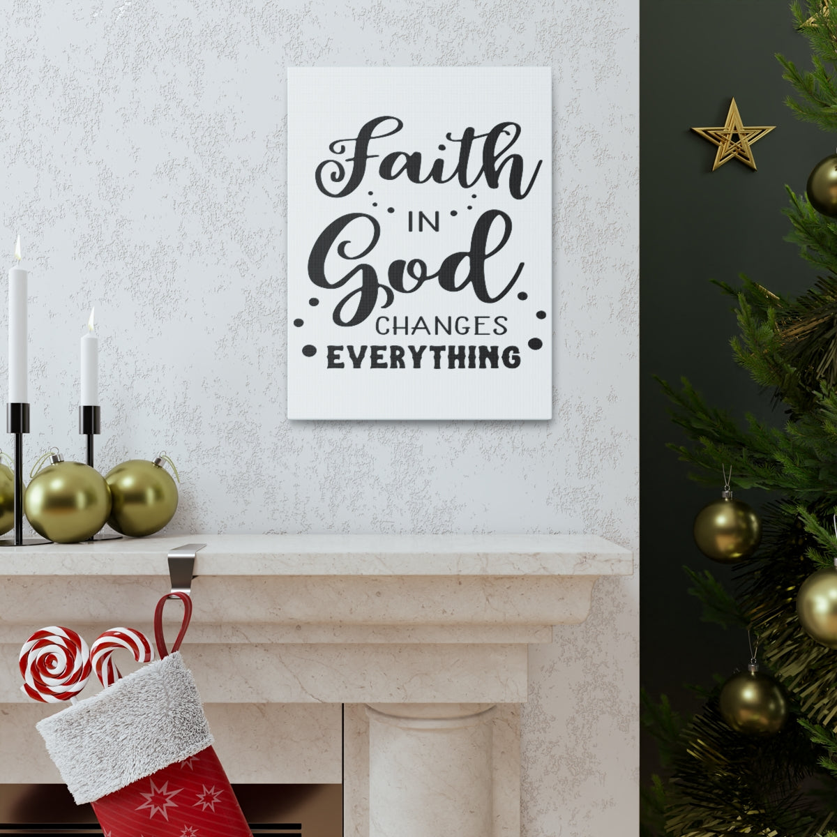 Scripture Walls Faith In God Mark 11:22 Christian Wall Art Print Ready to Hang Unframed-Express Your Love Gifts