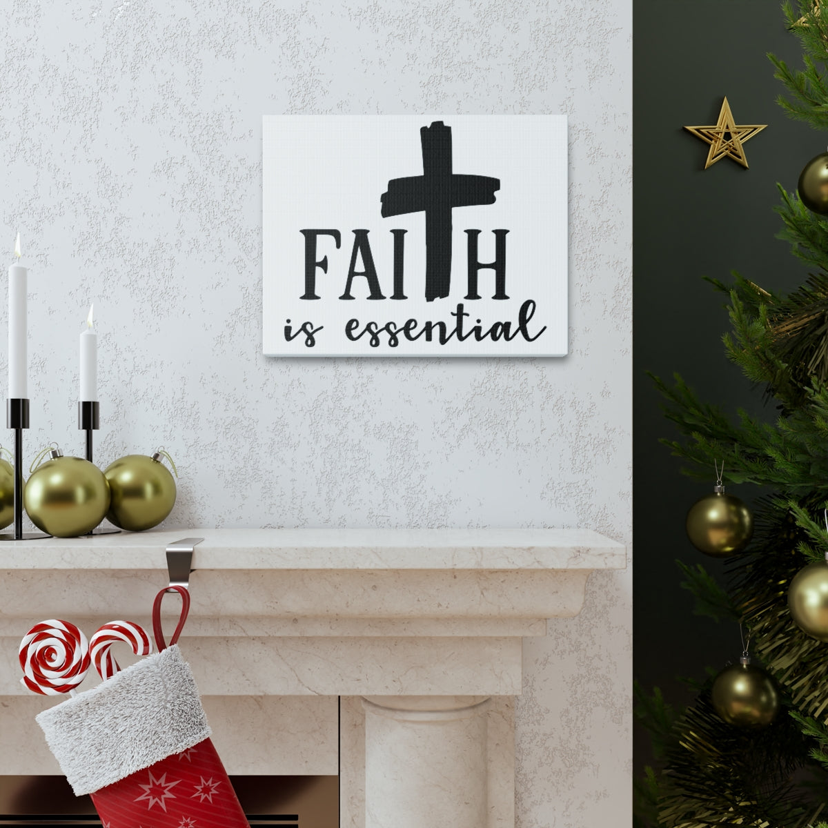 Scripture Walls Faith Is Essential Hebrews 11:6 Christian Wall Art Print Ready to Hang Unframed-Express Your Love Gifts