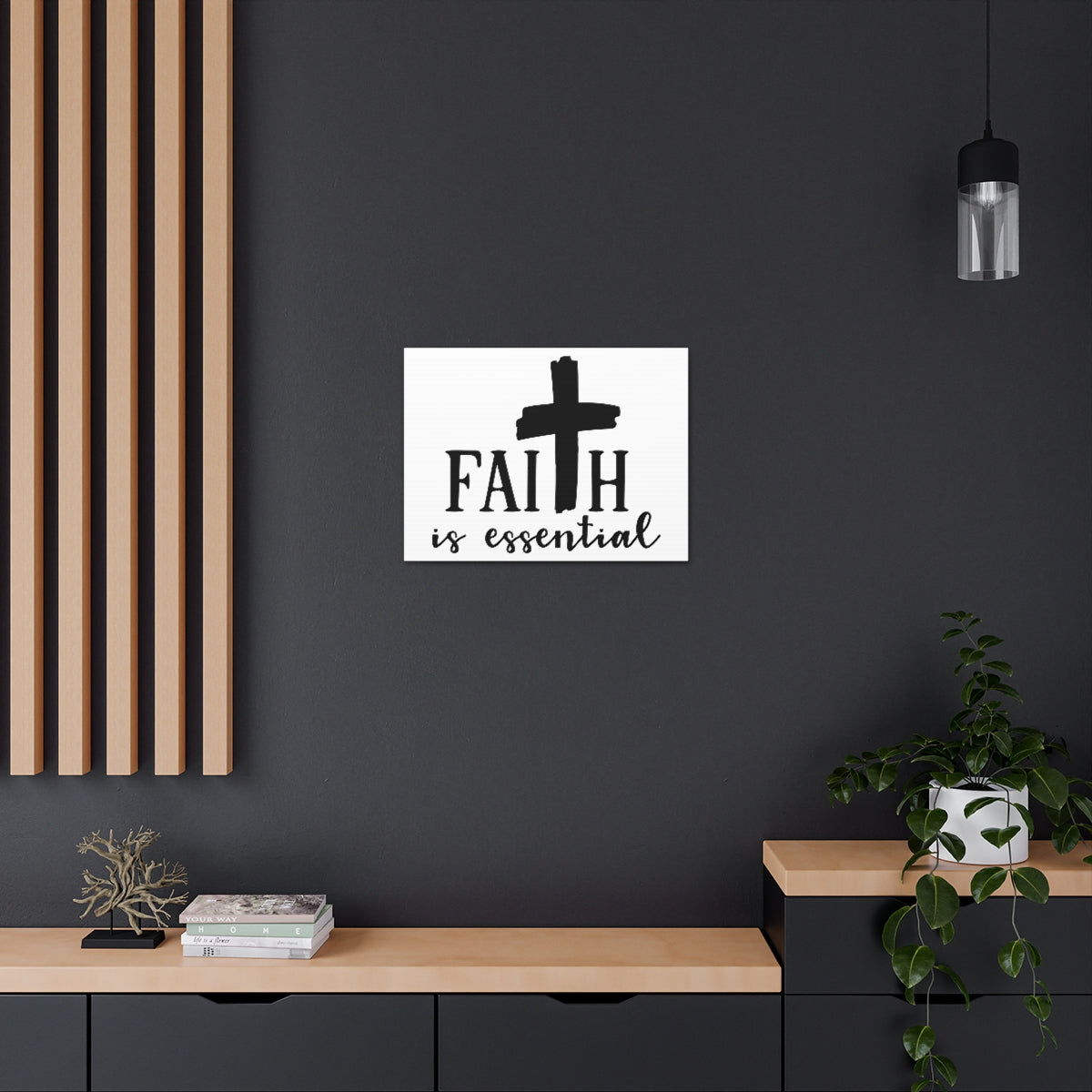 Scripture Walls Faith Is Essential Hebrews 11:6 Christian Wall Art Print Ready to Hang Unframed-Express Your Love Gifts