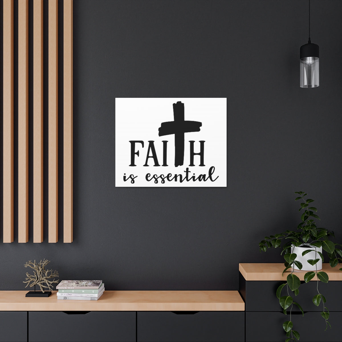 Scripture Walls Faith Is Essential Hebrews 11:6 Christian Wall Art Print Ready to Hang Unframed-Express Your Love Gifts