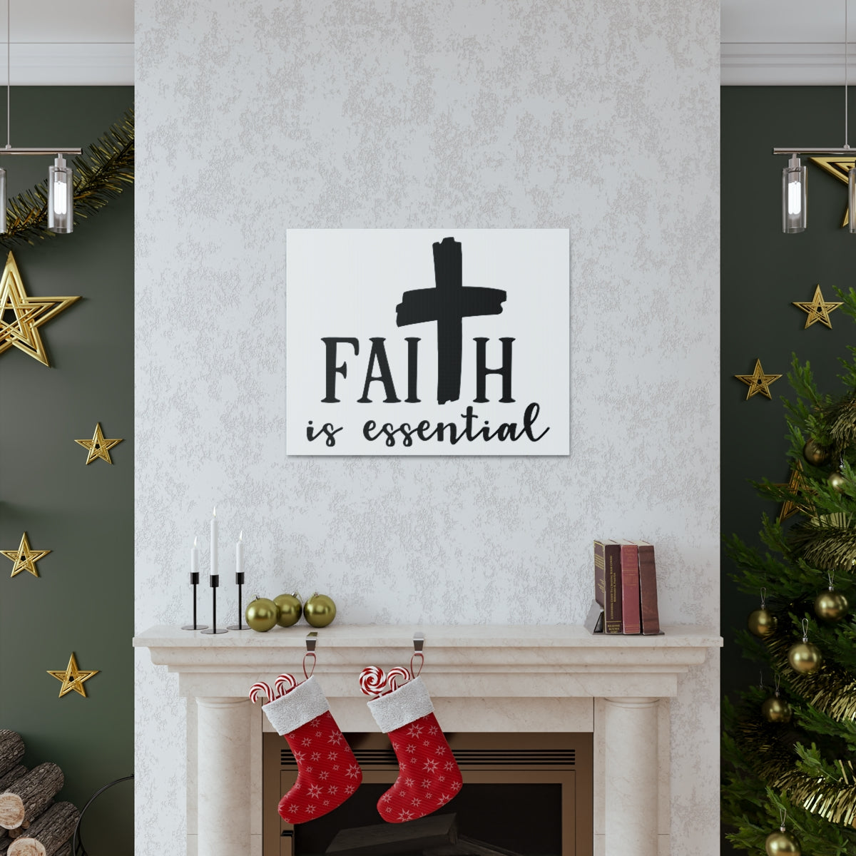 Scripture Walls Faith Is Essential Hebrews 11:6 Christian Wall Art Print Ready to Hang Unframed-Express Your Love Gifts