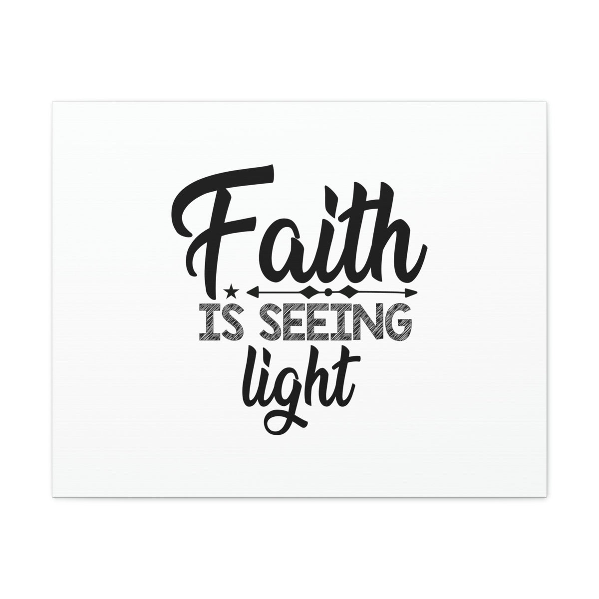 Scripture Walls Faith Is Seeing Light Hebrews 11:1 Christian Wall Art Bible Verse Print Ready to Hang Unframed-Express Your Love Gifts