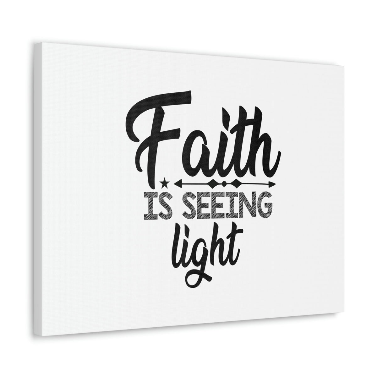 Scripture Walls Faith Is Seeing Light Hebrews 11:1 Christian Wall Art Bible Verse Print Ready to Hang Unframed-Express Your Love Gifts