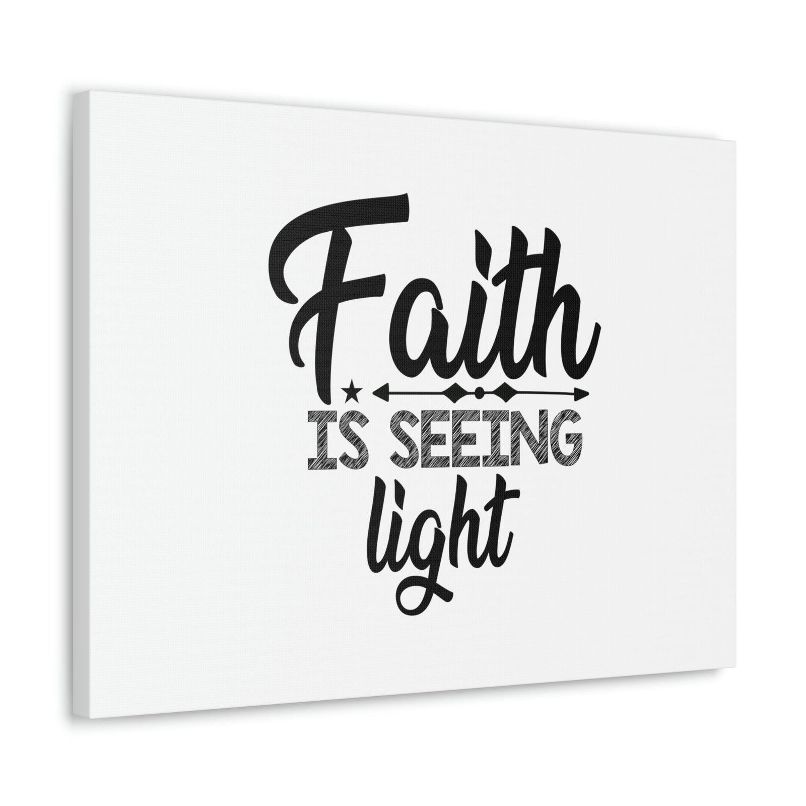 Scripture Walls Faith Is Seeing Light Hebrews 11:1 Christian Wall Art Bible Verse Print Ready to Hang Unframed-Express Your Love Gifts