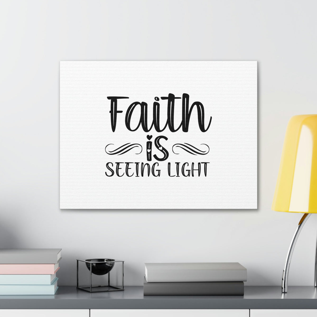 Scripture Walls Faith Is Seeing Light Hebrews 11:1 Christian Wall Art Bible Verse Print Ready to Hang Unframed-Express Your Love Gifts