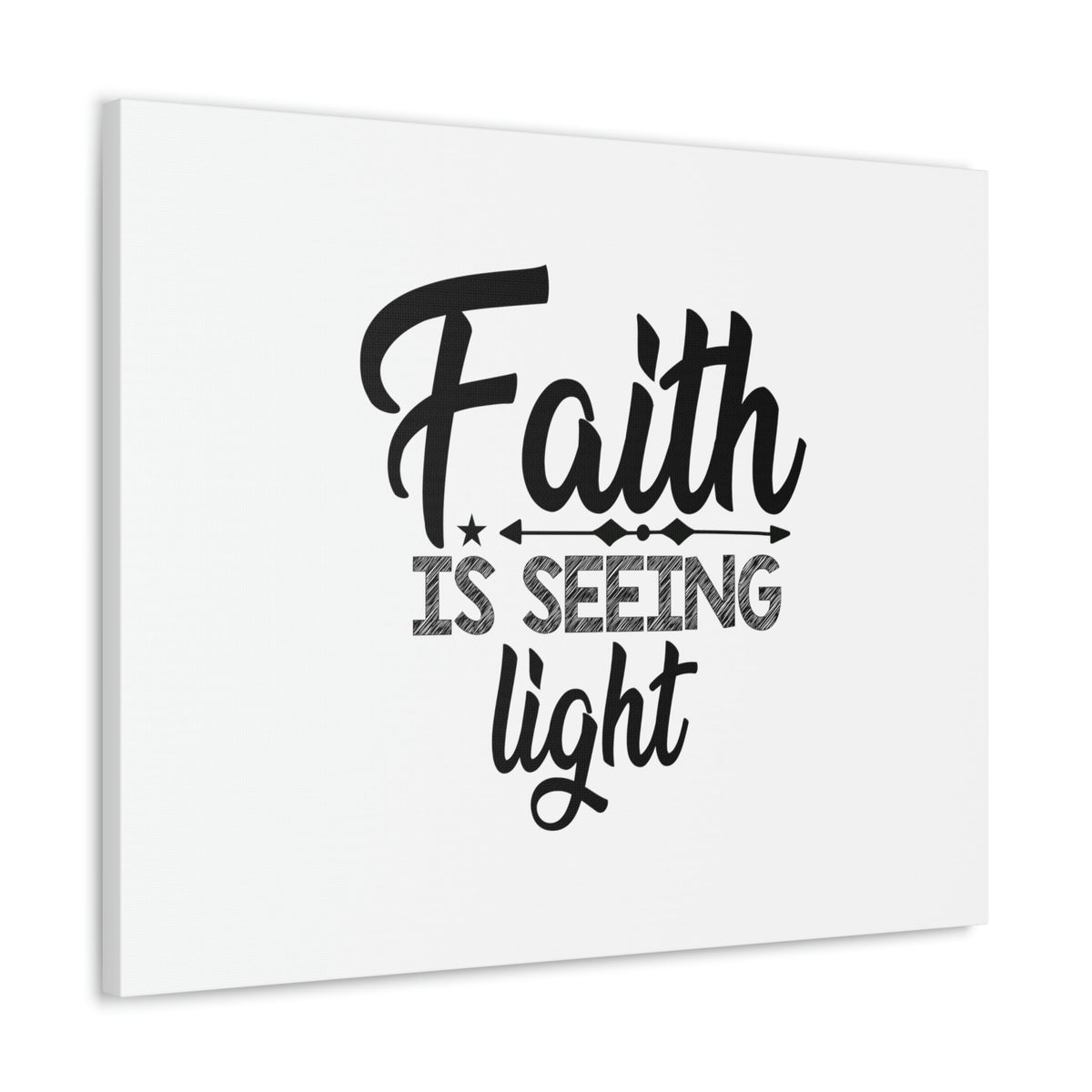 Scripture Walls Faith Is Seeing Light Hebrews 11:1 Christian Wall Art Bible Verse Print Ready to Hang Unframed-Express Your Love Gifts