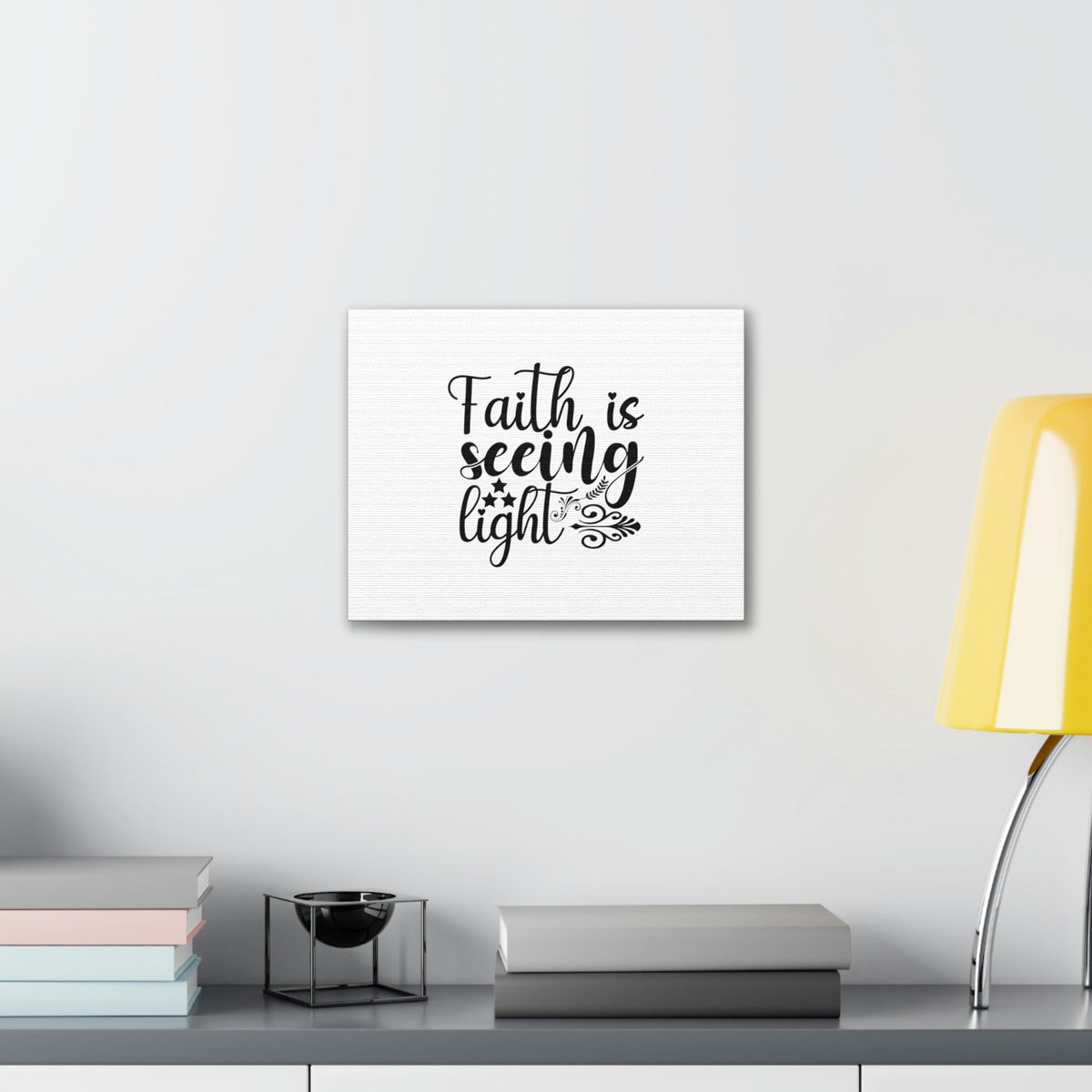 Scripture Walls Faith Is Seeing Light Hebrews 11:1 Stars Christian Wall Art Bible Verse Print Ready to Hang Unframed-Express Your Love Gifts