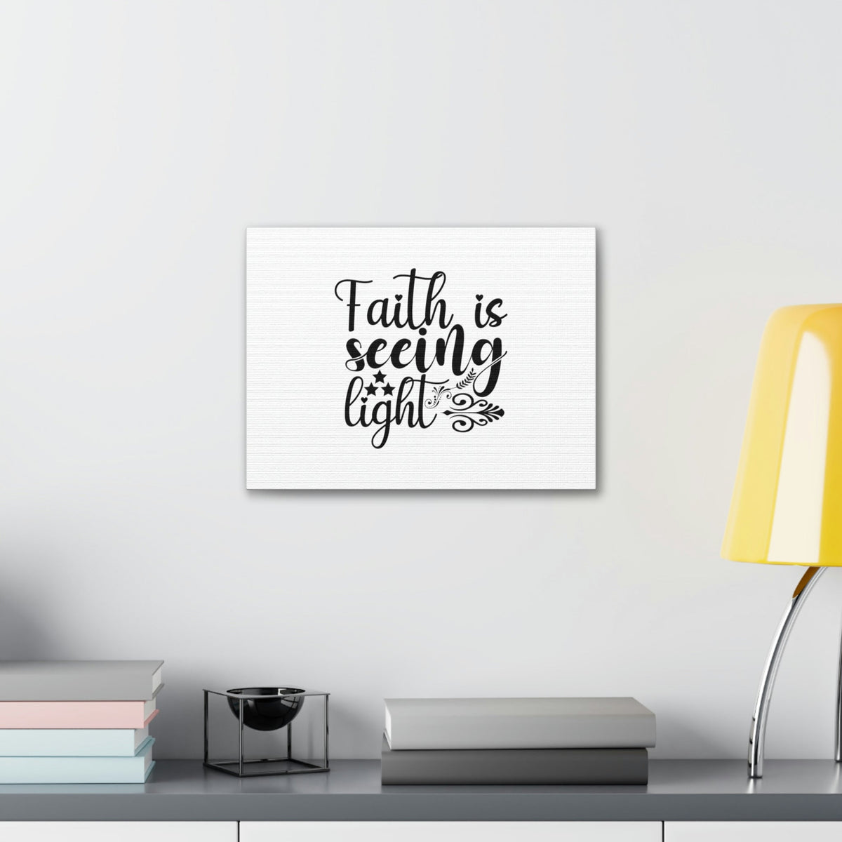 Scripture Walls Faith Is Seeing Light Hebrews 11:1 Stars Christian Wall Art Bible Verse Print Ready to Hang Unframed-Express Your Love Gifts