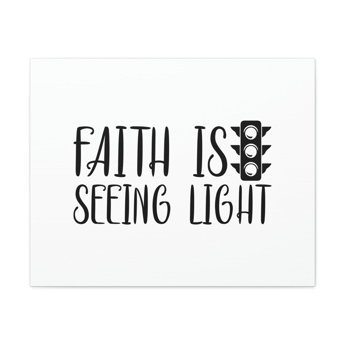 Scripture Walls Faith Is Seeing Light Hebrews 11:1 Traffic Light Christian Wall Art Bible Verse Print Ready to Hang Unframed-Express Your Love Gifts