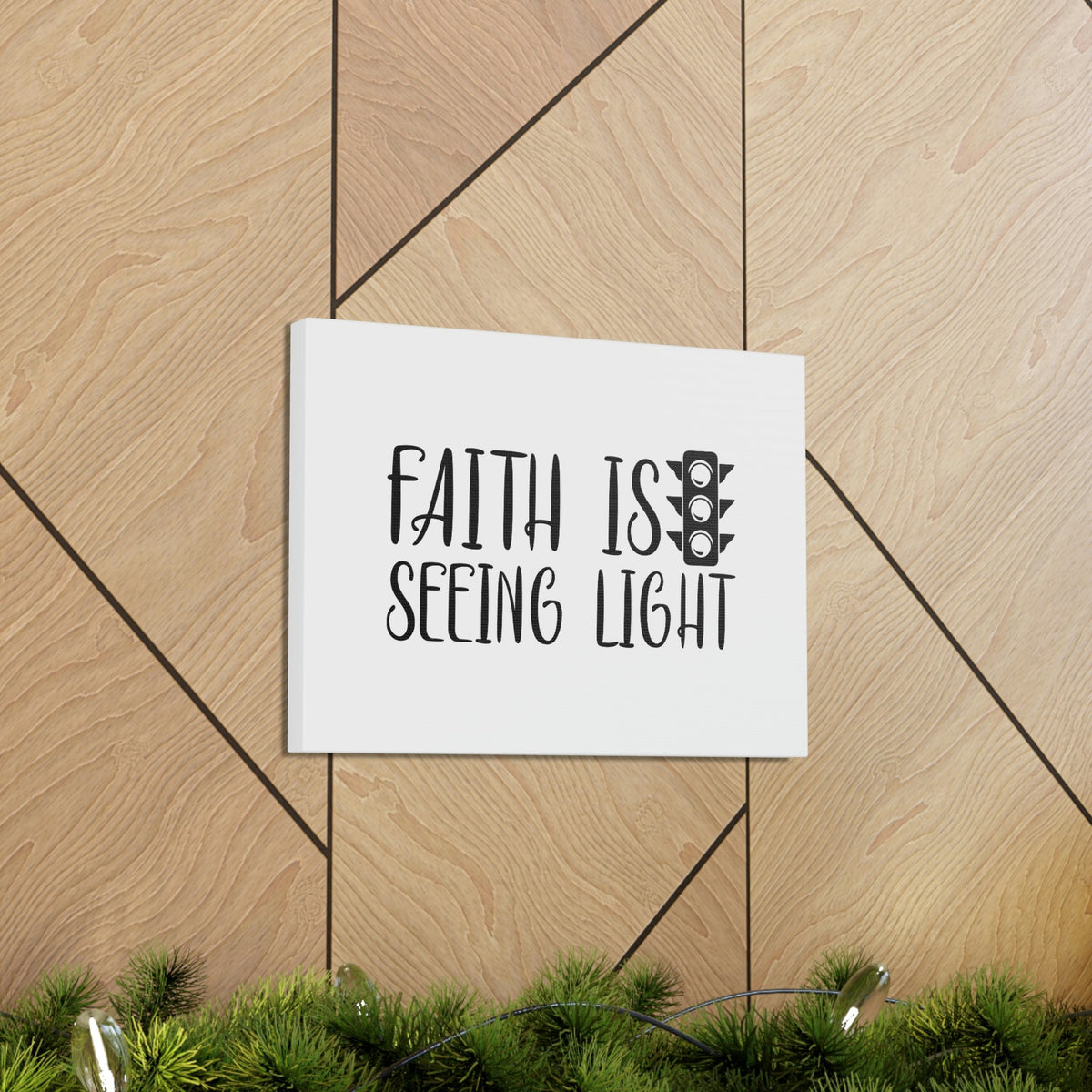 Scripture Walls Faith Is Seeing Light Hebrews 11:1 Traffic Light Christian Wall Art Bible Verse Print Ready to Hang Unframed-Express Your Love Gifts