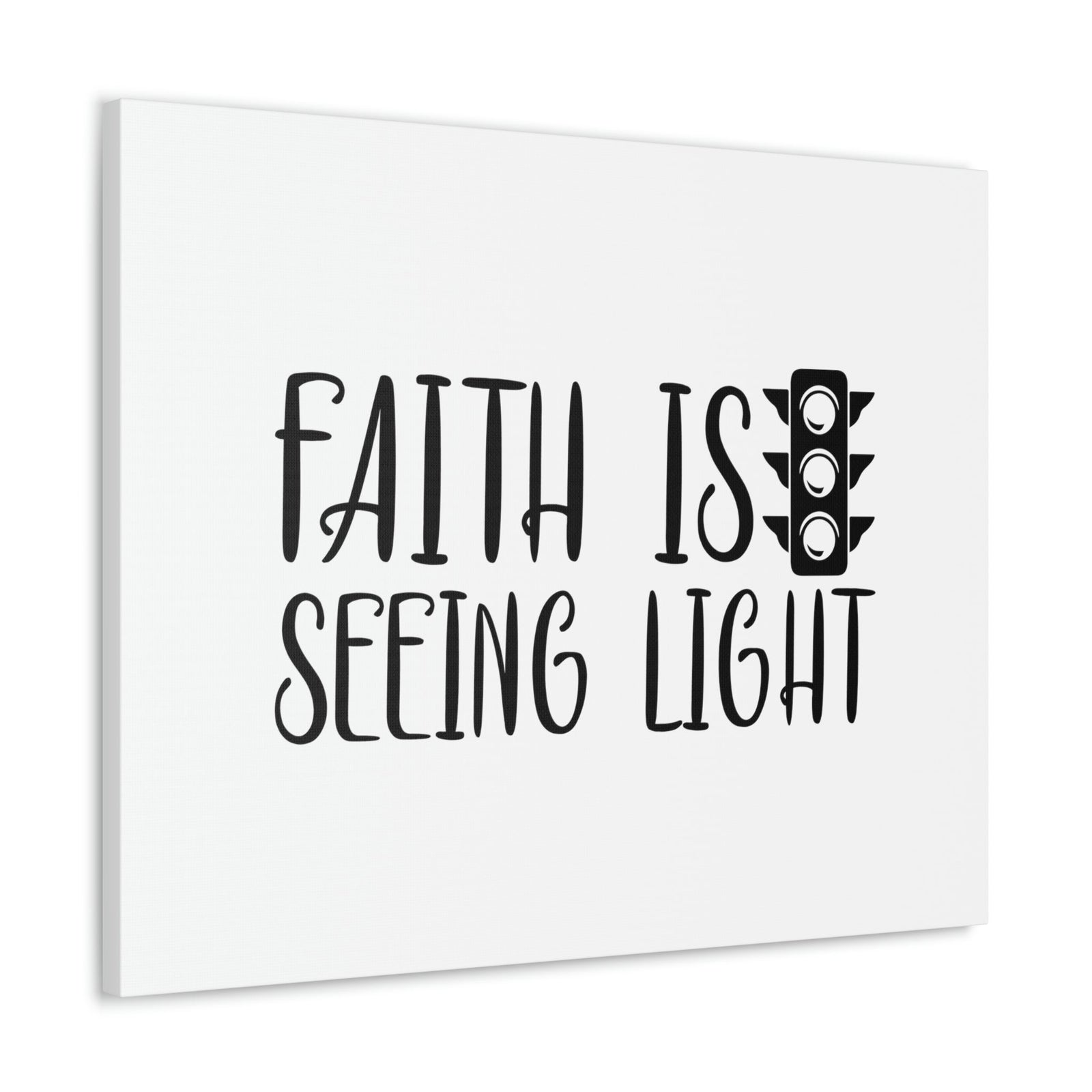 Scripture Walls Faith Is Seeing Light Hebrews 11:1 Traffic Light Christian Wall Art Bible Verse Print Ready to Hang Unframed-Express Your Love Gifts