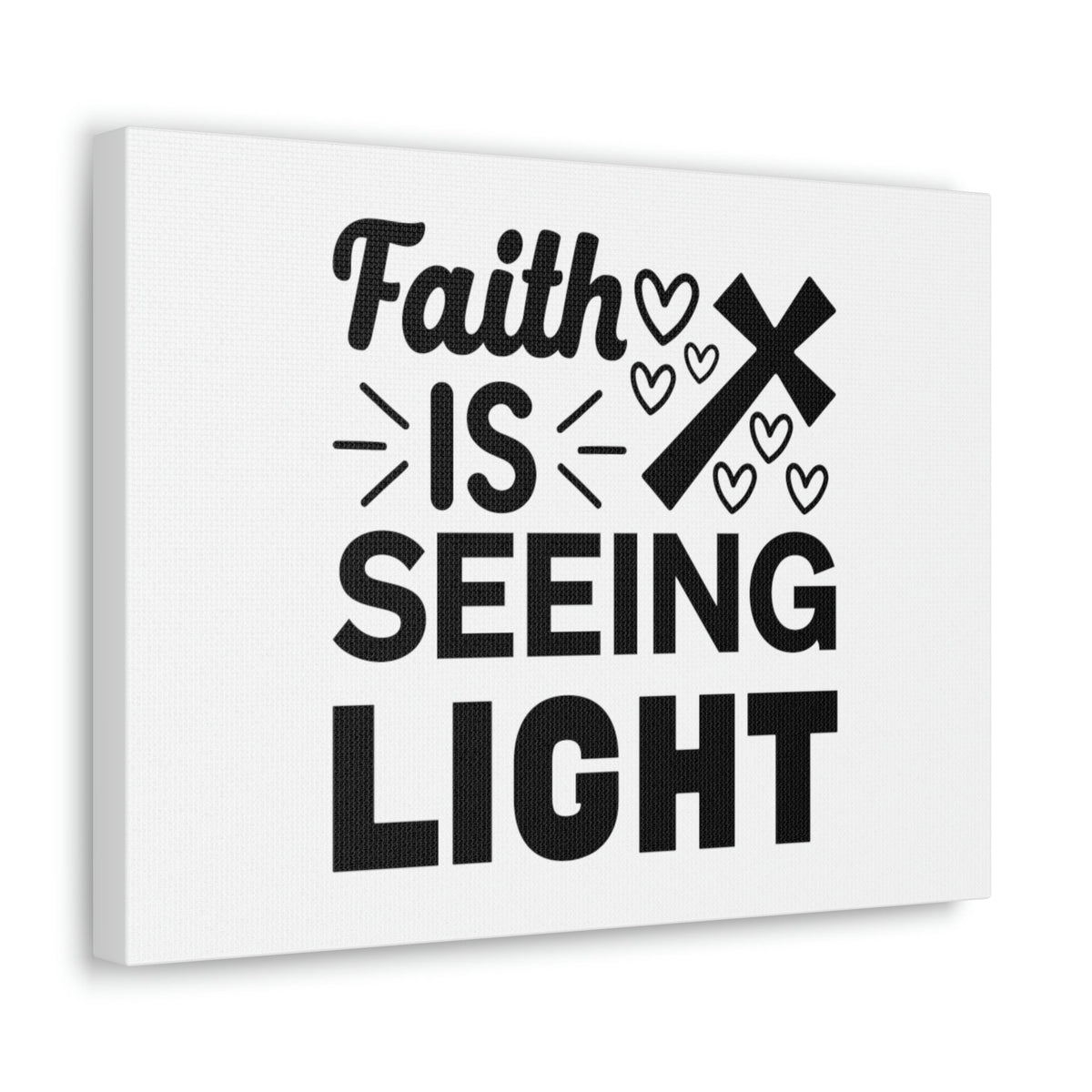 Scripture Walls Faith Is Seeing Light John 8:12 Cross Christian Wall Art Bible Verse Print Ready to Hang Unframed-Express Your Love Gifts