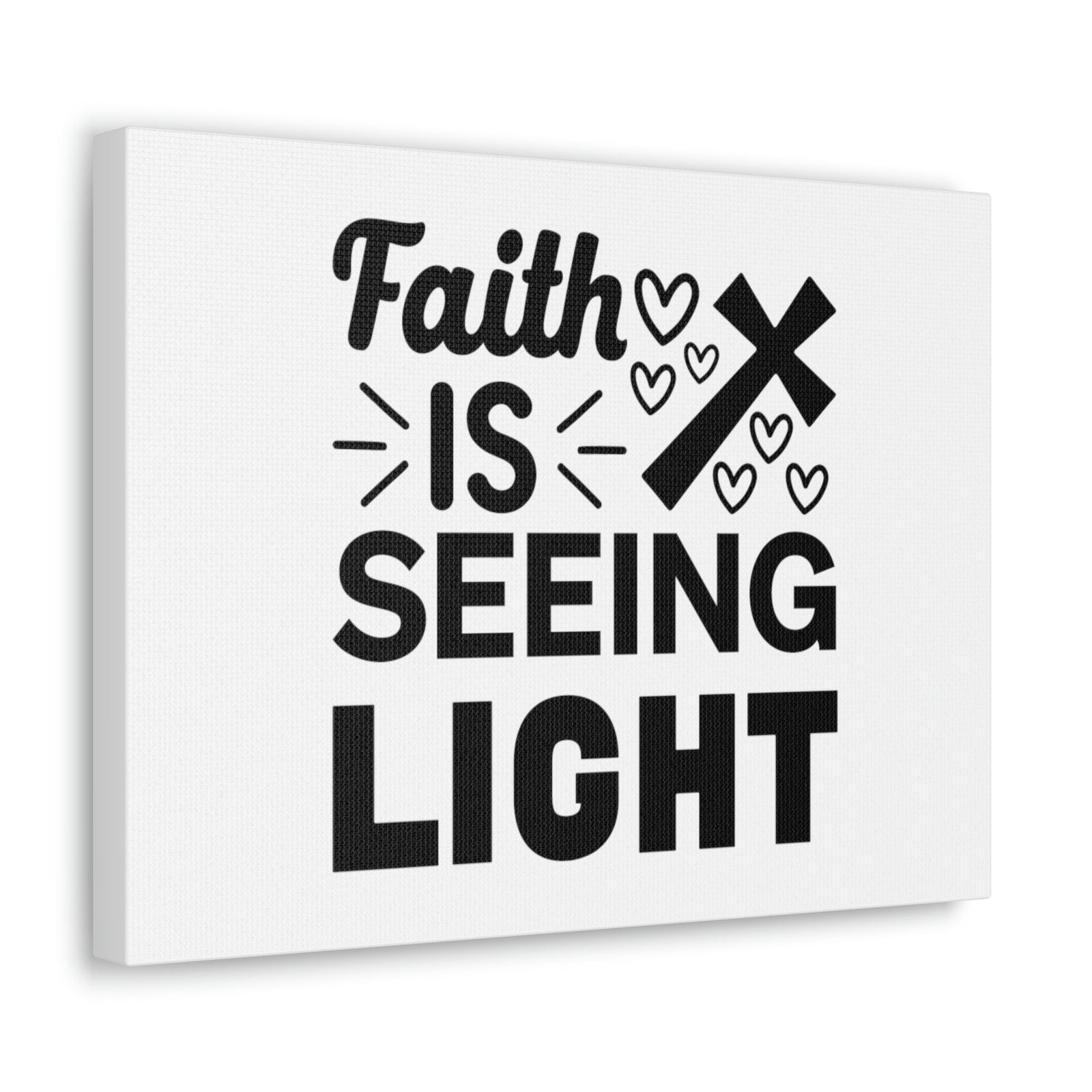 Scripture Walls Faith Is Seeing Light John 8:12 Cross Christian Wall Art Bible Verse Print Ready to Hang Unframed-Express Your Love Gifts