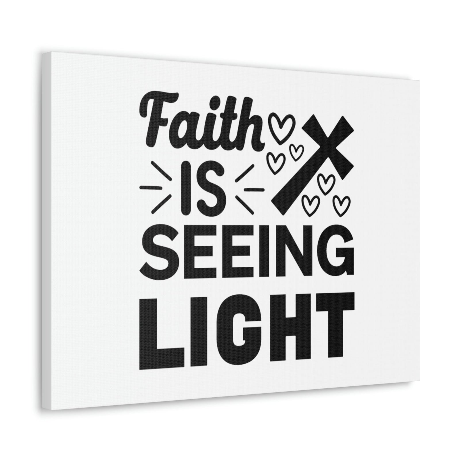 Scripture Walls Faith Is Seeing Light John 8:12 Cross Christian Wall Art Bible Verse Print Ready to Hang Unframed-Express Your Love Gifts