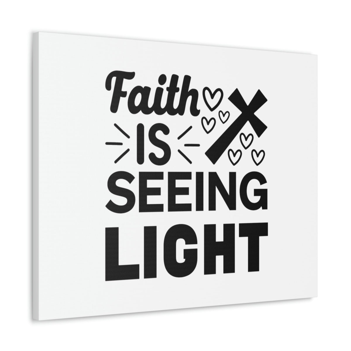 Scripture Walls Faith Is Seeing Light John 8:12 Cross Christian Wall Art Bible Verse Print Ready to Hang Unframed-Express Your Love Gifts